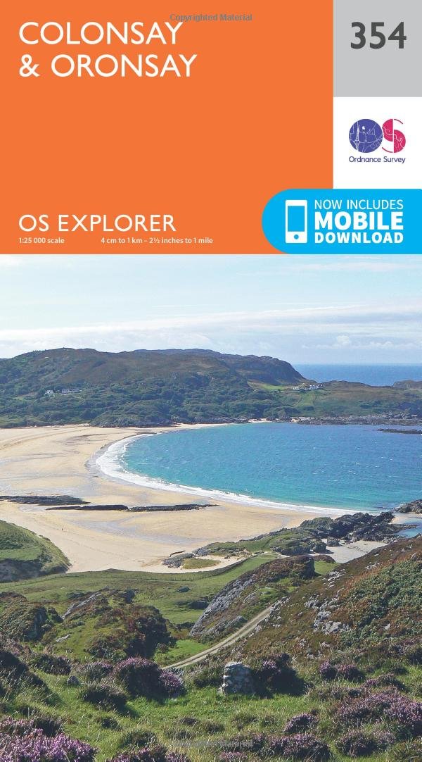 Colonsay & Oronsay Map | Kiloran | Ordnance Survey | OS Explorer Map 354 | Scotland | Walks | Hiking | Maps | Adventure
