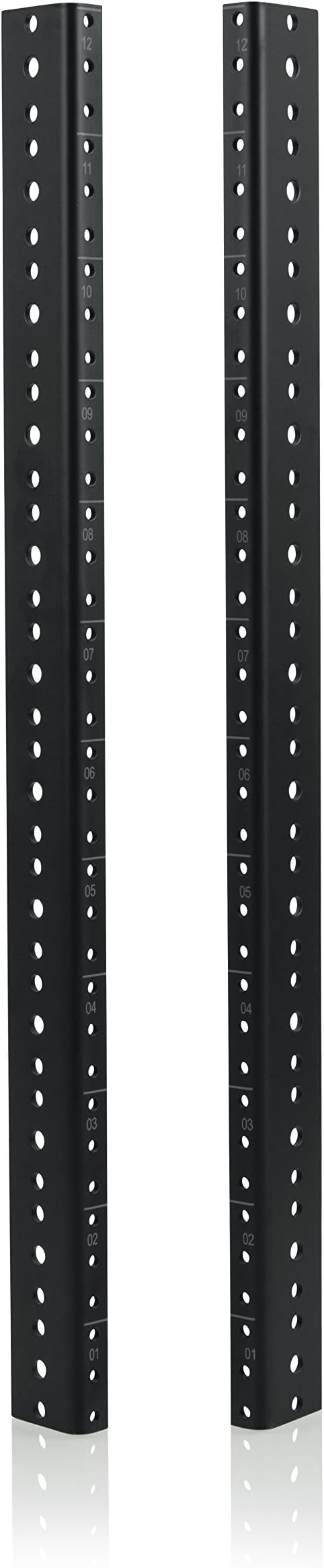 Amazon.com: RackPath 12U Vertical Server Rack Rail Pair Kit, DIY Rack ...