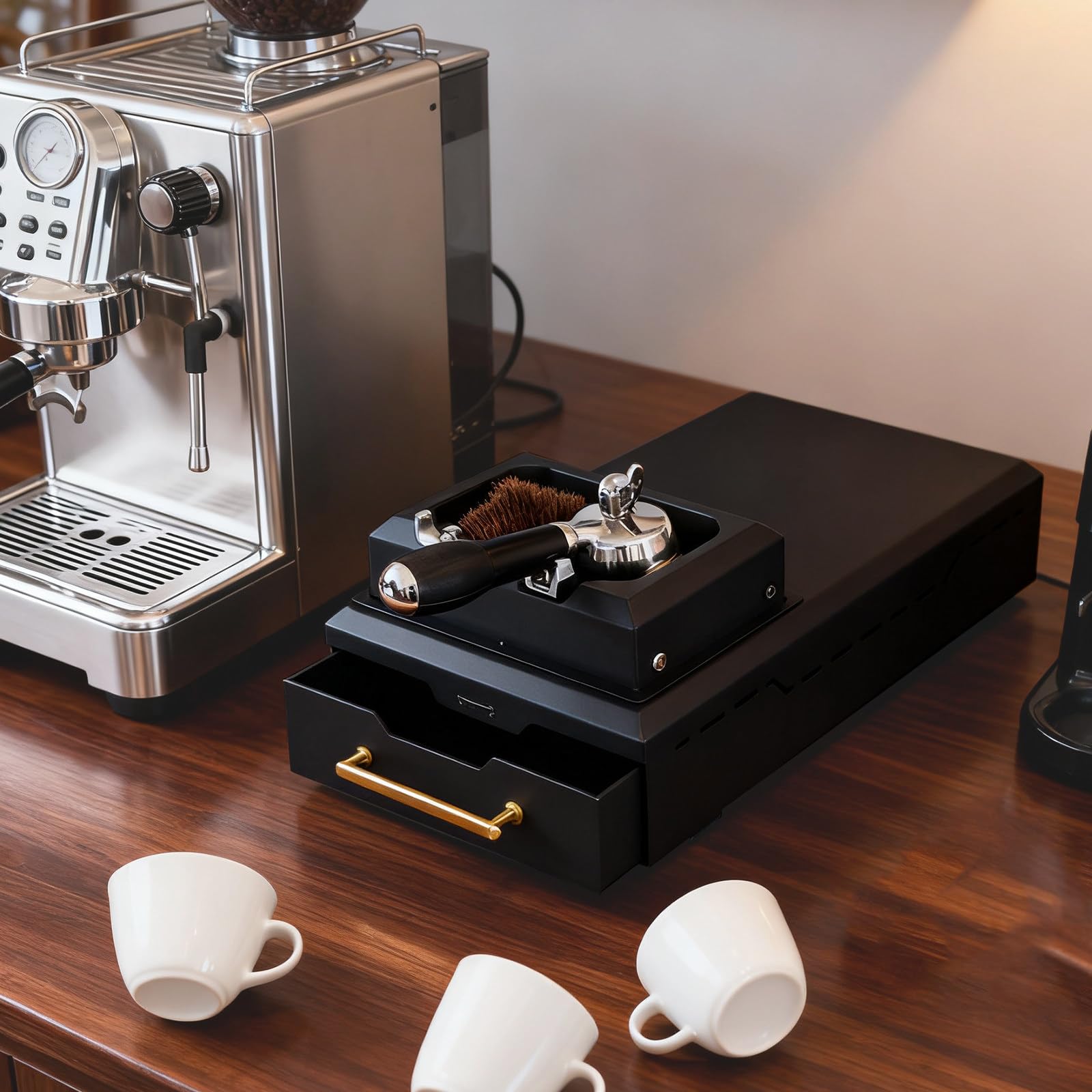 Elektryczny ekspres do czyszczenia portafiltra, pojemnik na kawę i pojemnik na ziemię, narzędzie do czyszczenia espresso dla wydajnej konserwacji kawy