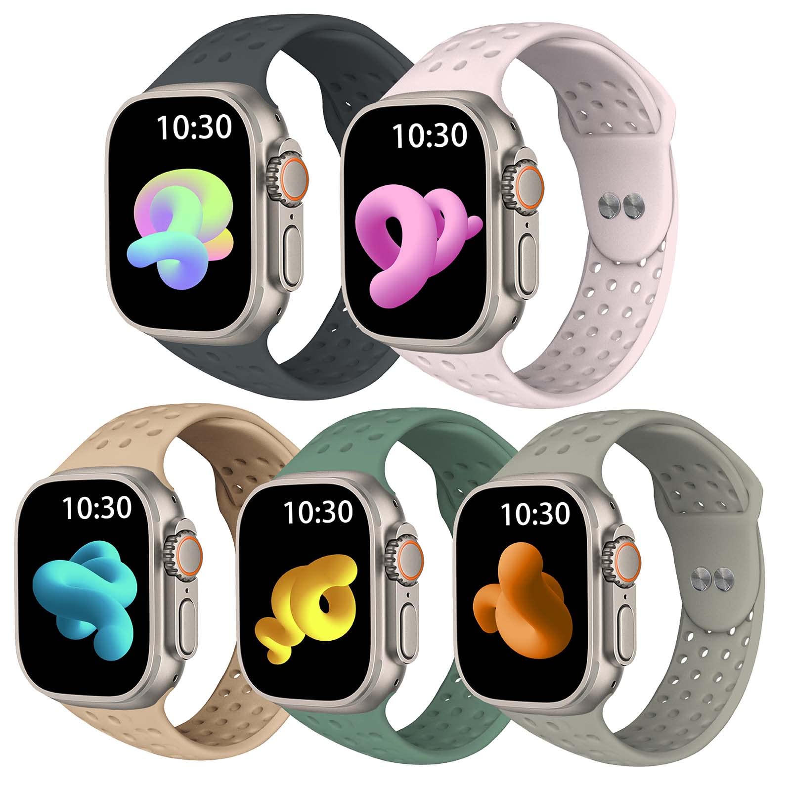 Amazon.co.jp: 5本セットApple Watch バンドコンパチブル アップル 
