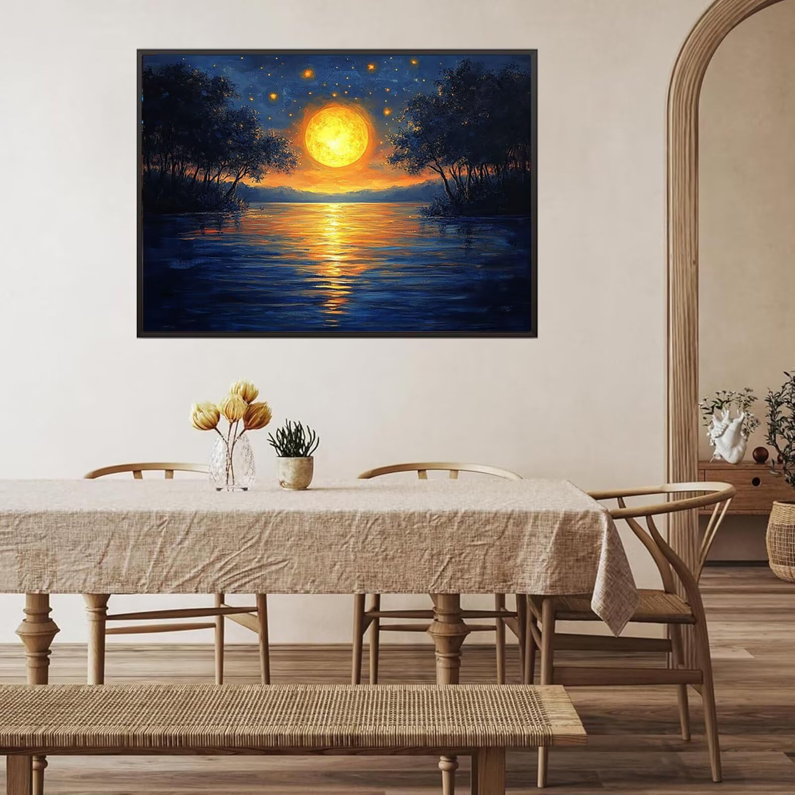 Diamond Painting Kit Completo Atardecer, Pintura Diamante 60 x 90 cm, B-330