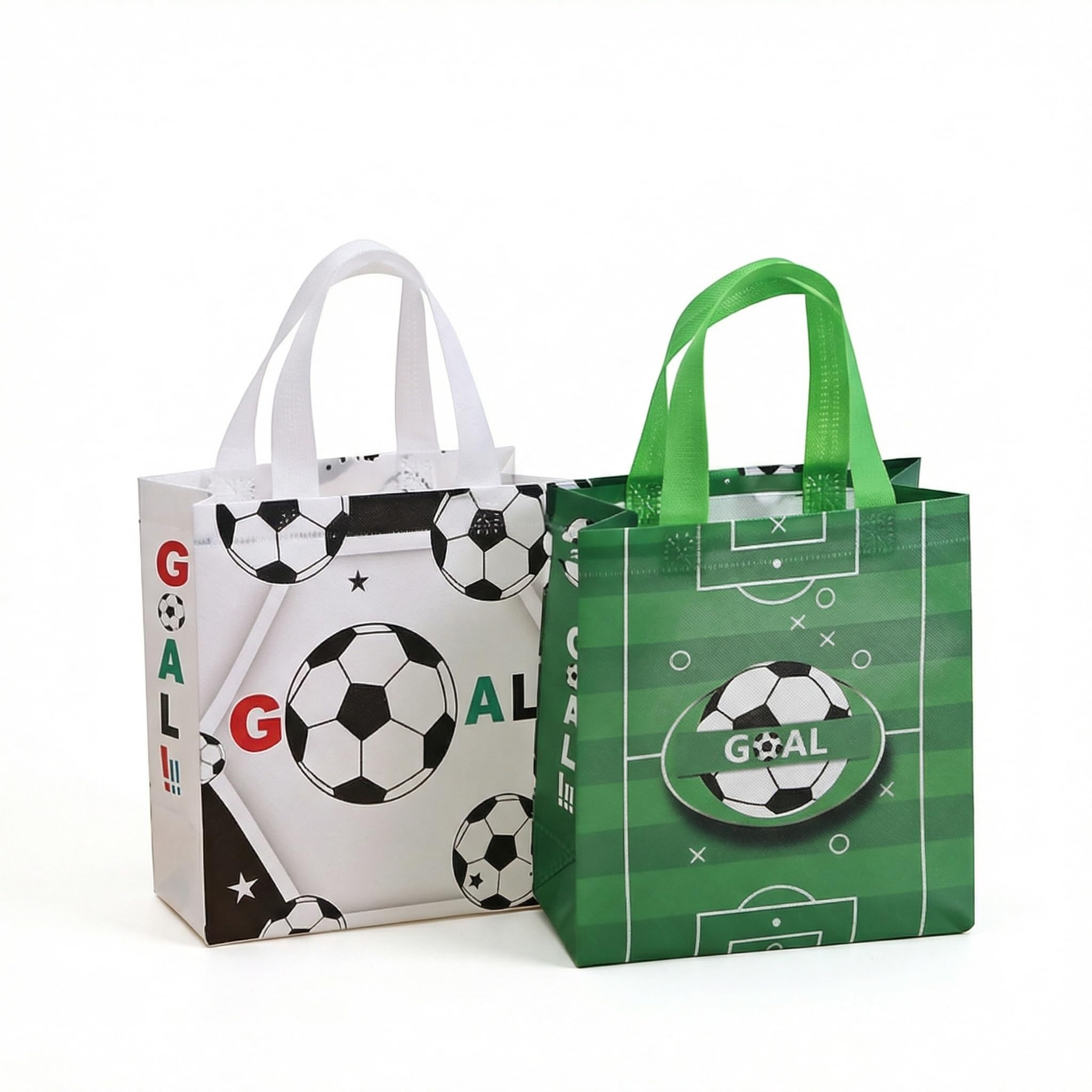 QIANSSE Eight football themed gift bags, for Him Her Boys Girls