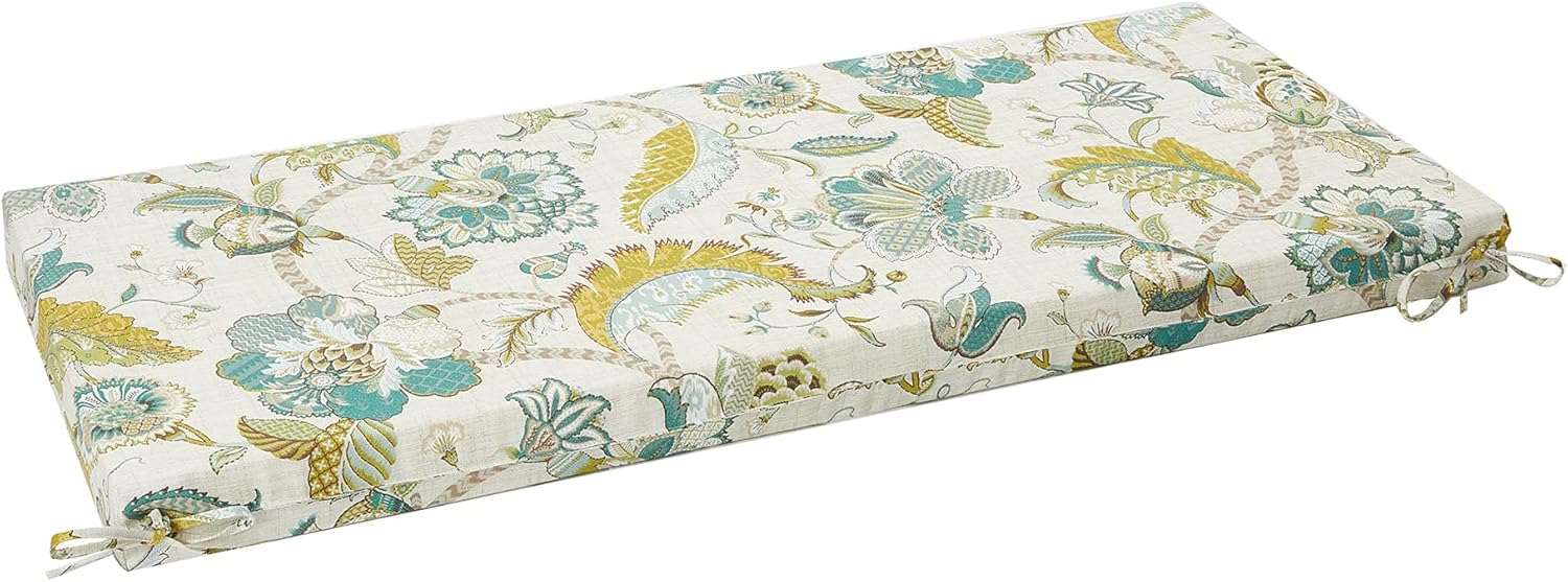 LOVTEX Patio Indoor Outdoor Furniture Cushions Water-Resistant Chaise Lounge Chair Bench Cushions Paisley Square Corner Seat Cushion 4 Pieces : Patio, Lawn & Garden