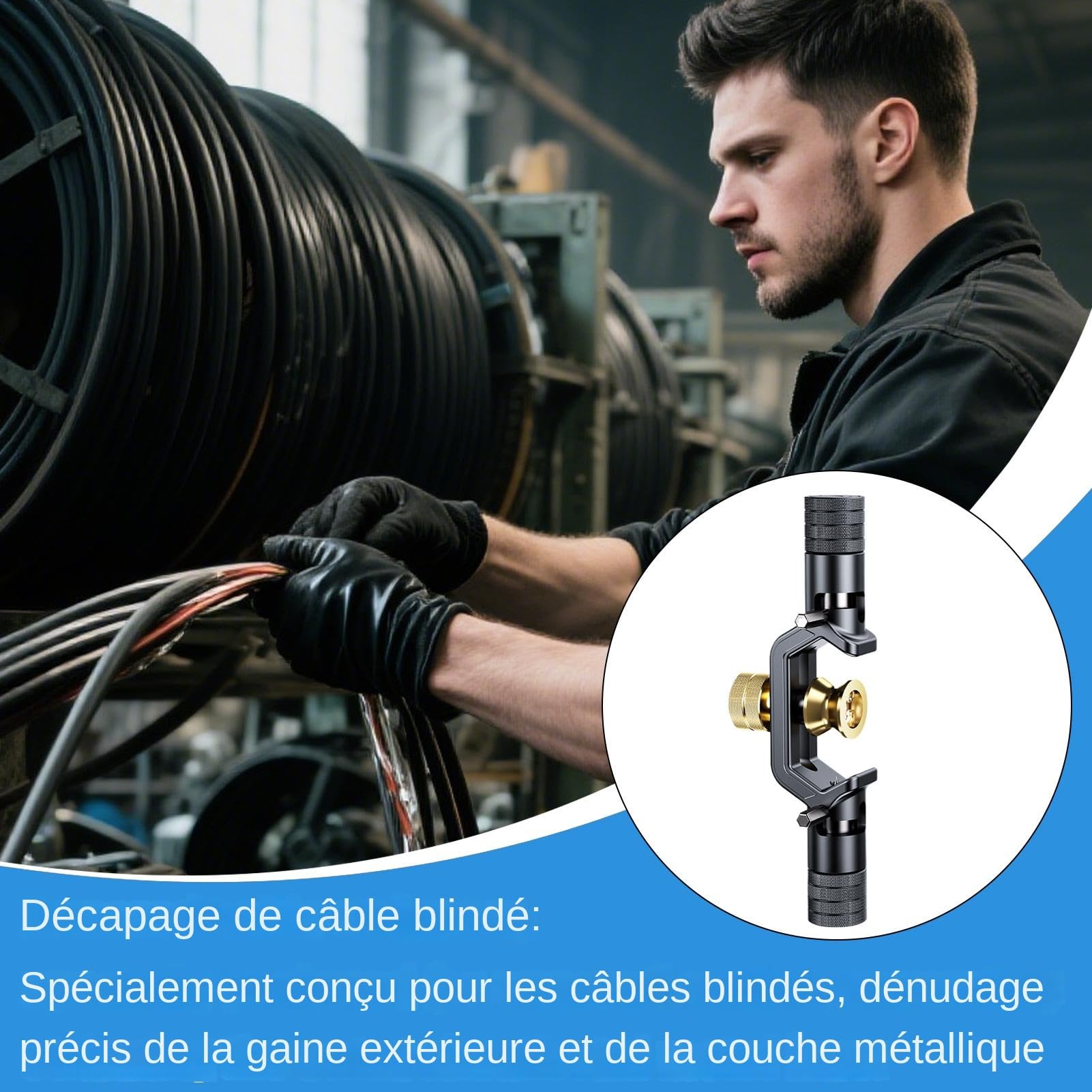 Pelacables - Herramienta de corte ajustable para cable óptico | Pelacables