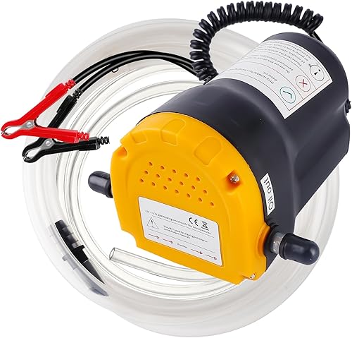 Upraded - Bomba de aceite para cambio de aceite del motor de automóvil, bomba extractora de aceite de 12 V, bomba de eliminación de aceite de 80 W,