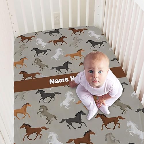 Miniatura 8 de Sábanas personalizadas para cuna de bebé con nombre, paquete personalizado y sábanas de juego para bebés, sábanas de colchón de cuna, sábanas de