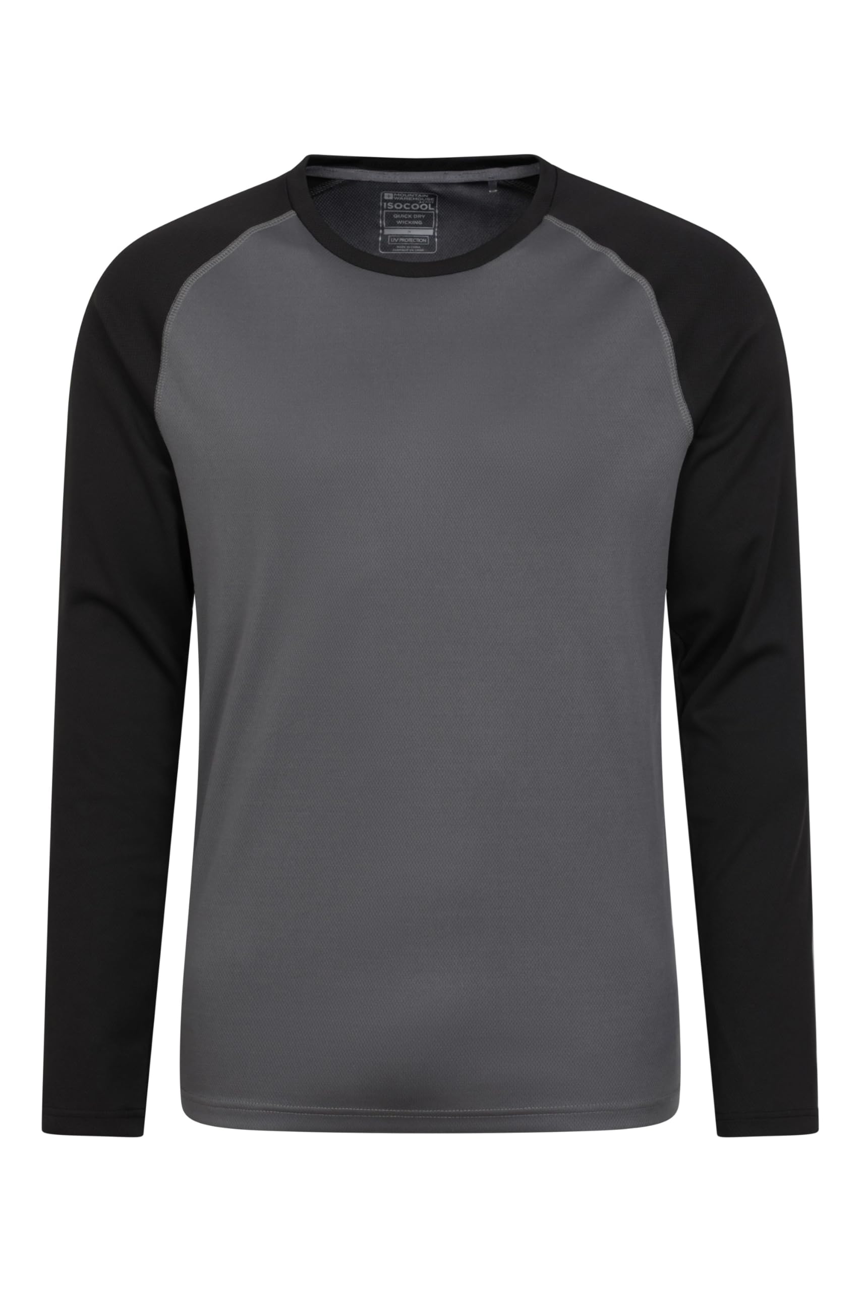Mountain Warehouse Endurance Mens Top – Long Sleeves, Quick Dry T-Shirt, Highly Breathable Tee, UPF50 Protection Tee Shirt – for, Travelling, Walking, Gym