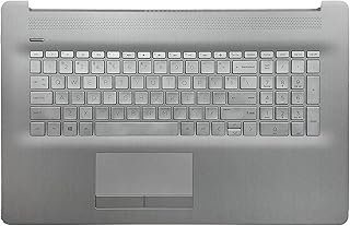 F-HONG ELECTRONIC Replacement for HP 17t-by 17z-ca 17-by 17-ca Laptop Upper Case Palmrest Keyboard Touchpad Assembly Part with ODD L92785-001 Top Cover Sliver 2020 Year, Silver, 17.3 inch