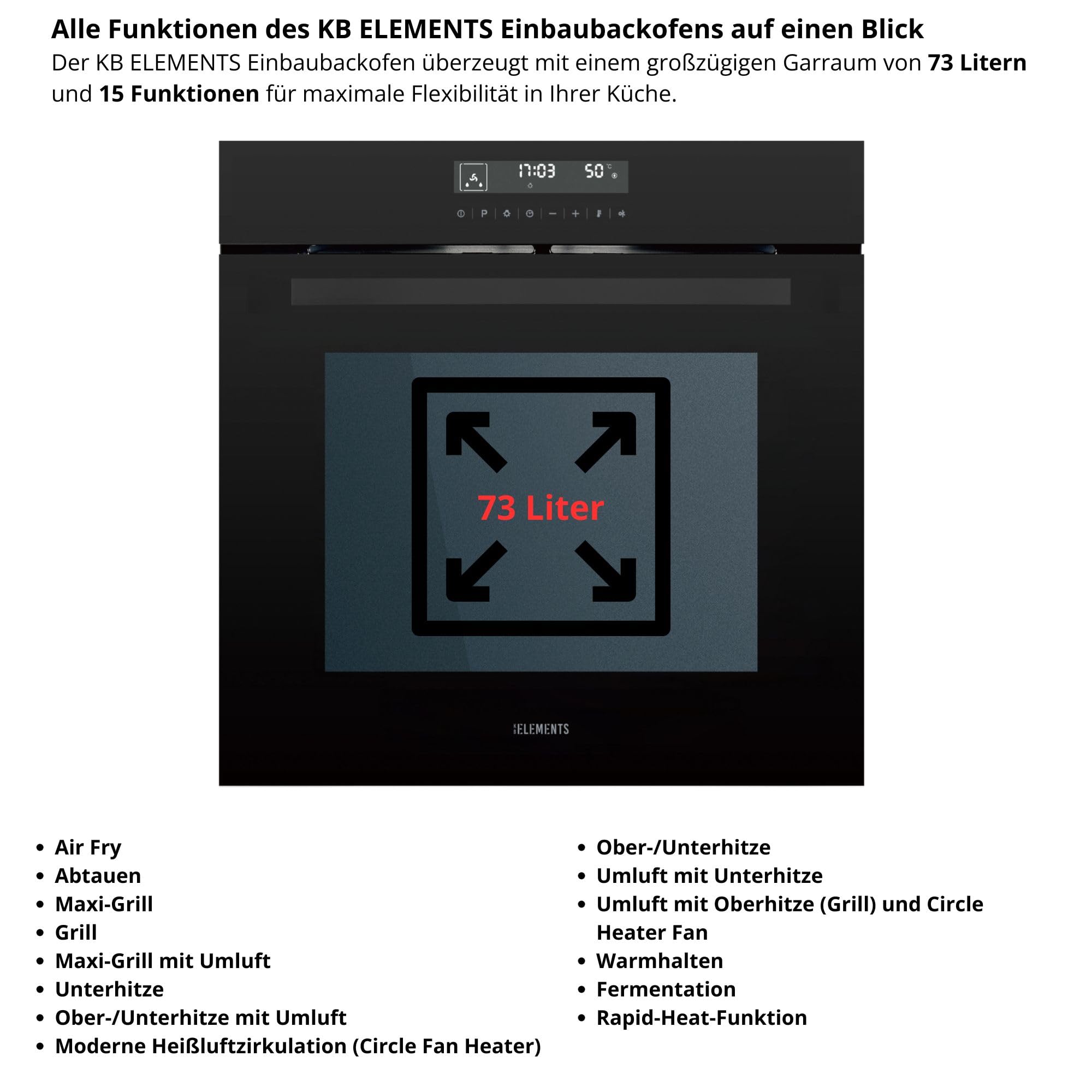 Autarkes Herdset | 60cm Einbaubackofen | Air Fry Funktion | 90cm Induktionskochfeld | Induktionskochfeld mit zwei Flexzonen | Grill | Heißluft | AQUA CLEAN | 14 x Funktionen