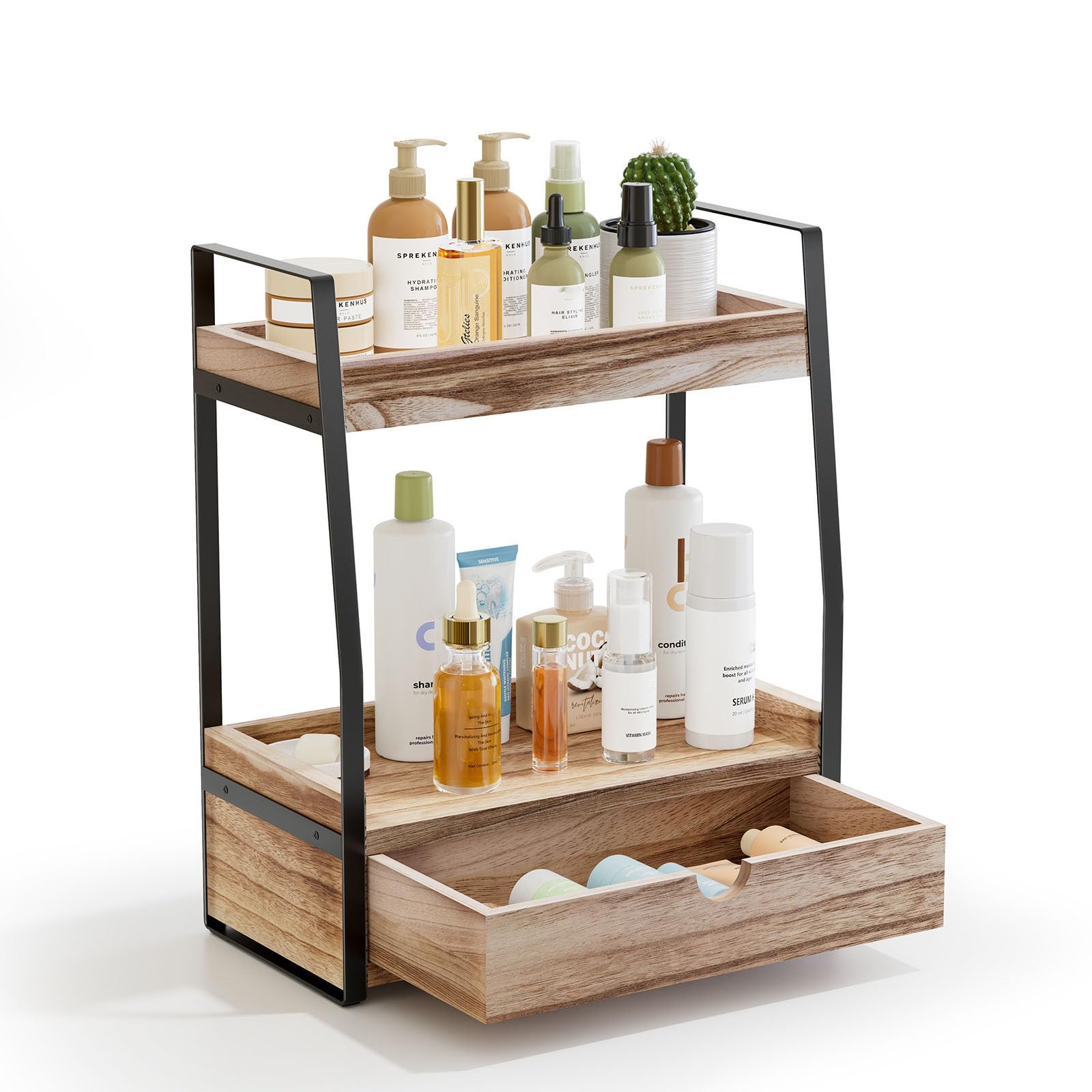 Amazon.com: Boulphia 2-Tier Bathroom Organizer Countertop