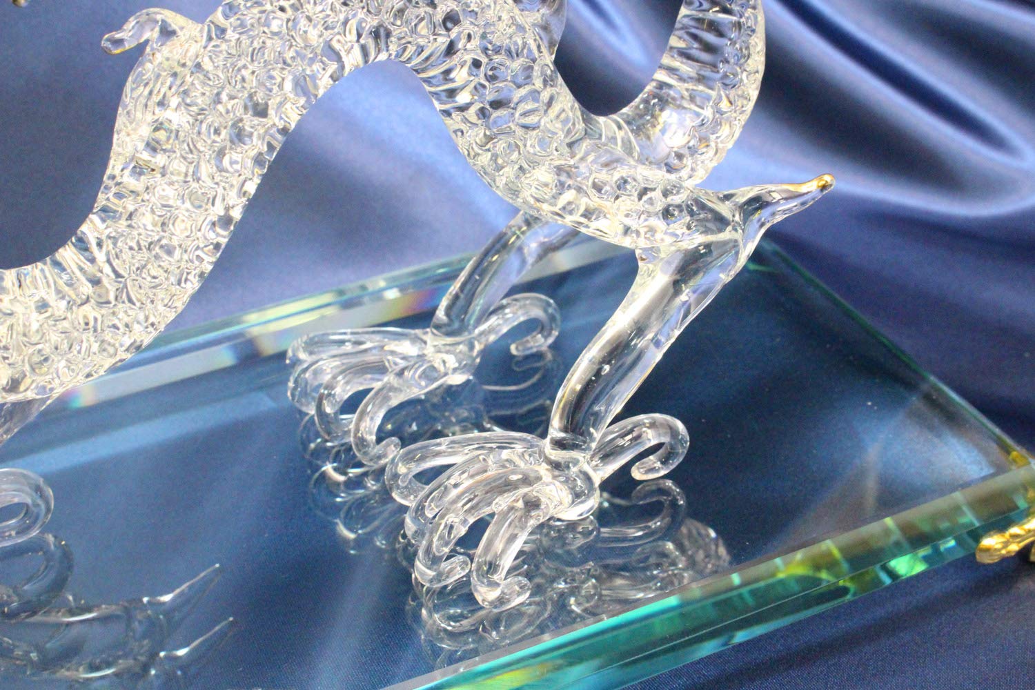 Amazon.co.jp: フォーカート 龍 クリア 龍全長:165mm 開運 金皇帝