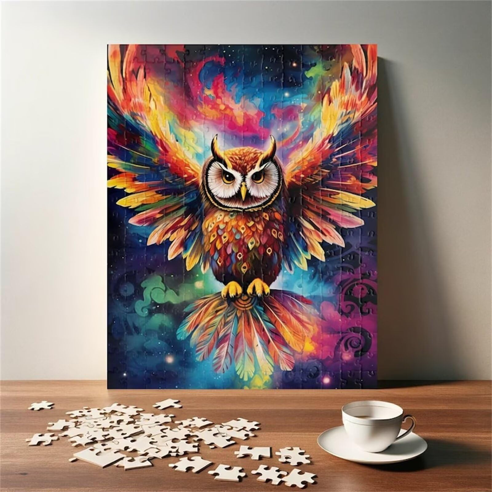 Puzzles 1000 Pièces Adultes Chouette Animale 75 x 50 cm Jeu Educatif Puzzle Impossible Puzzle Adultes 1000 Pièces Puzzles