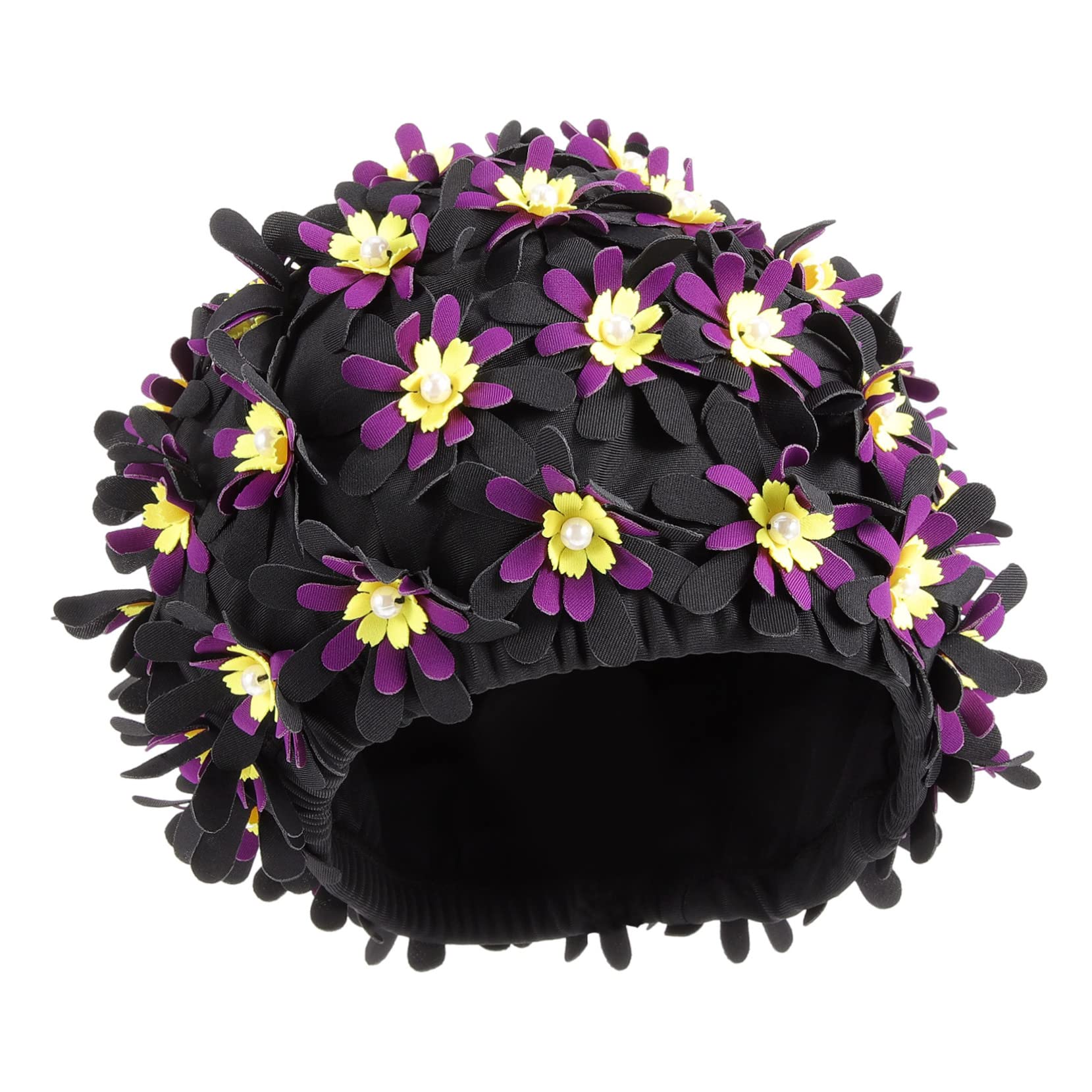 Sosoport Aumentar El Sombrero De Natación De Flores Gorra De Baño Gorro De Baño Mujer Gorro De Baño De Pelo Nadar Gorro De Baño para El Cabello Gorro De Baño para Poliéster