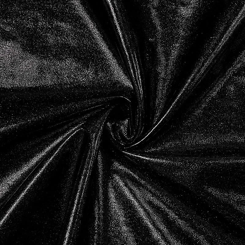 1.5m x 1m Spandex Stretch Fabric, Shiny Metallic Fabric for Stage Costumes, Performance Costumes, Dance Wear