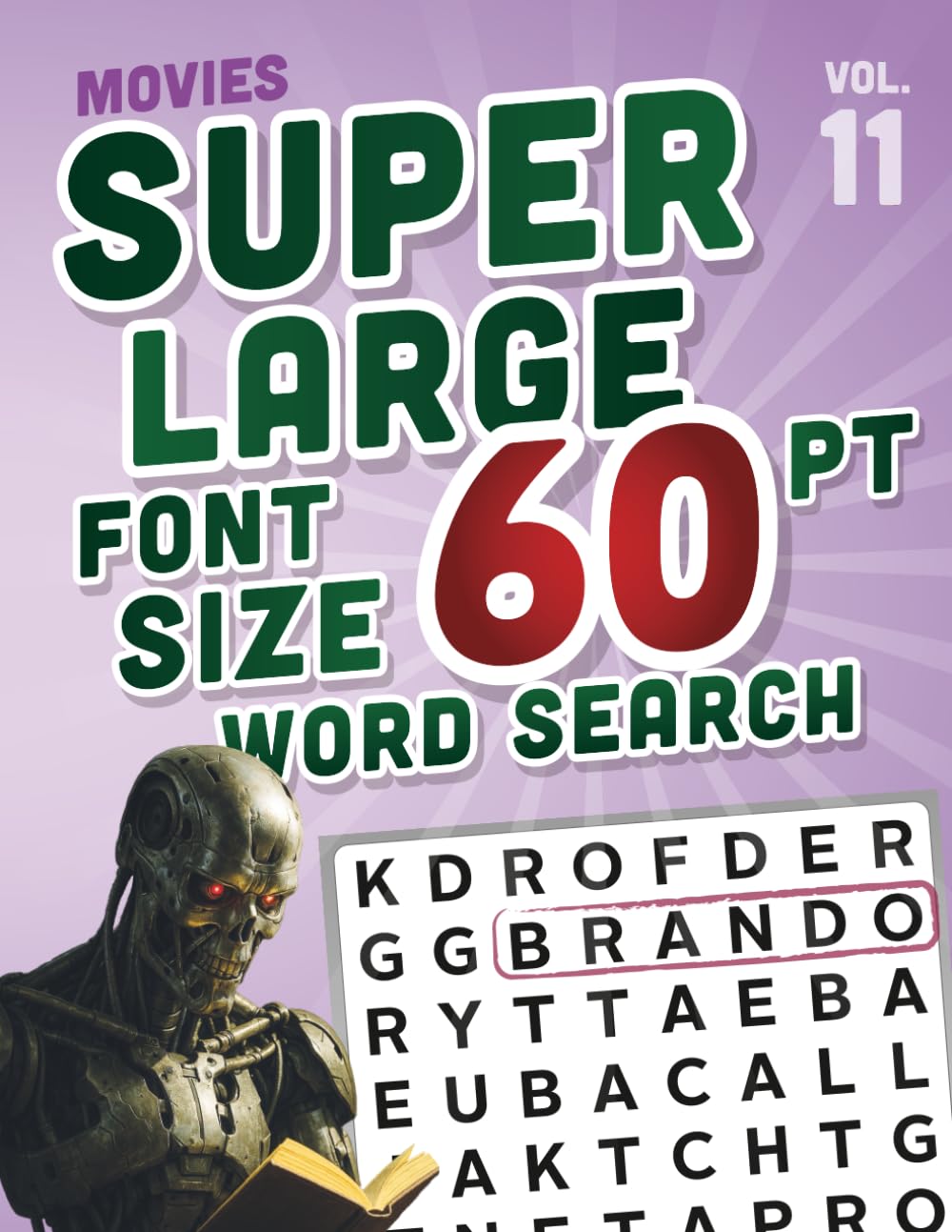 SUPER LARGE FONT SIZE 60 pt Movies WORD SEARCH: Easy-to-Read Word Searches for Seniors and Low Vision Puzzle Lovers, vol. 11 (THEMED WORD SEARCH, SUPER LARGE FONT SIZE 60 pt)