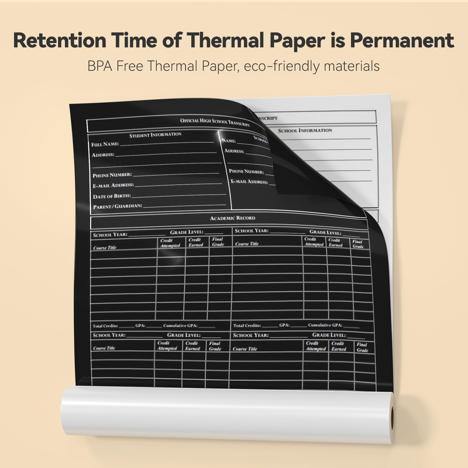 Portable Printers - 2 Rolls 8.27x11.69
