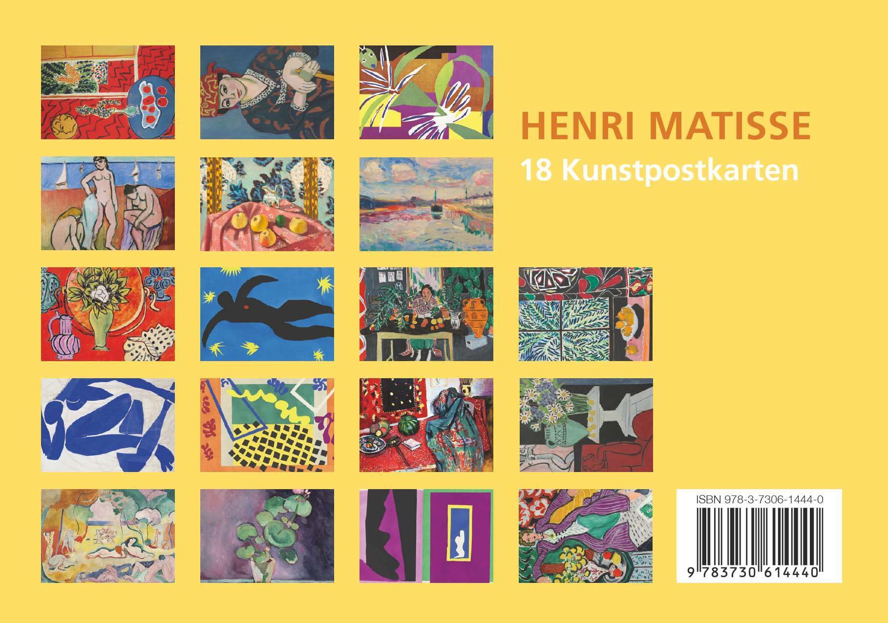 Postkarten-Set Matisse: 18 Kunstpostkarten aus hochwertigem Karton. ca. 0,28EUR pro Karte: 86