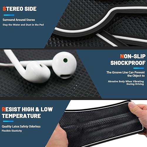 Miniatura 7 de Alfombrillas de ranura de puerta para Corolla Cross Accesorios 11 PIEZASJuego Antideslizantes Alfombrillas interiores Corolla Cross Alfombrillas