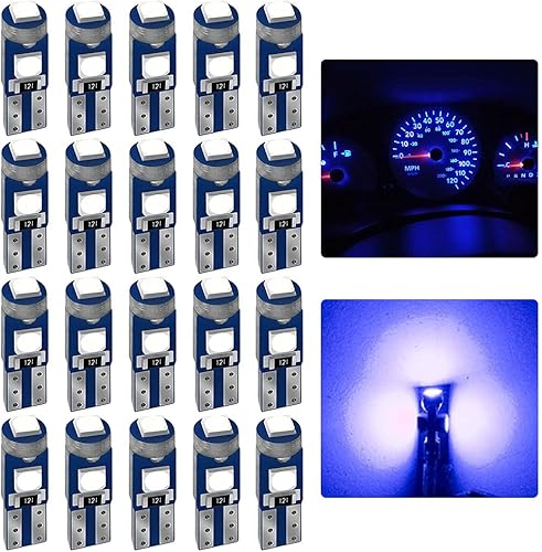 20 bombillas LED T5 para salpicadero, chipsets 3030, 74, 37, 27, 17, 2721, reemplazos para puerta interior, cúpula de instrumentos, panel de 20 bombillas LED T5 para salpicadero, chipsets 3030, 74, 37, 27, 17, 2721, reemplazos para puerta interior, cúpula de instrumentos, panel de