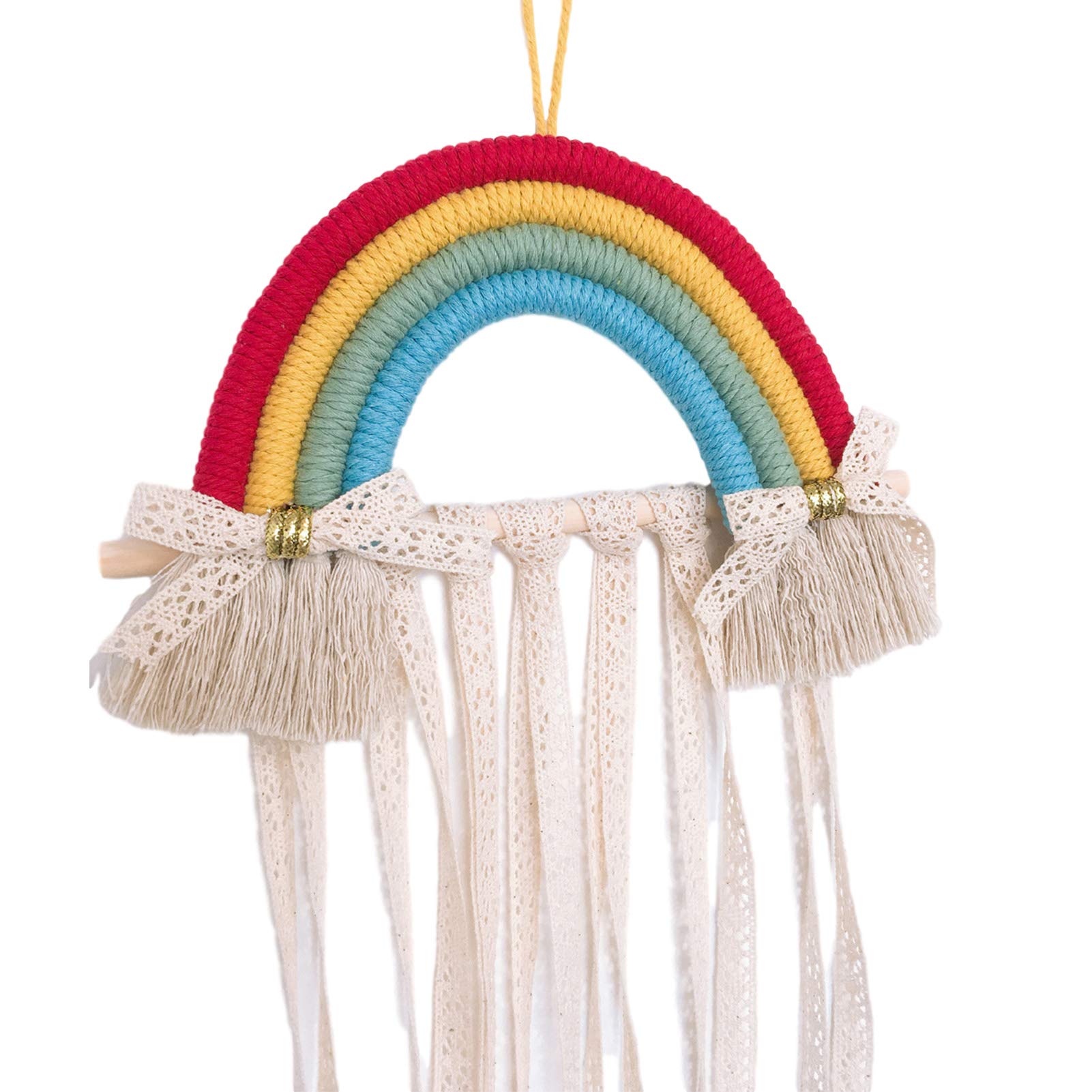 Regenbogen Quasten Haarspangen Organizer – Wandhalter Für Haarbänder, Clips, Mädchenzimmer Dekoration
