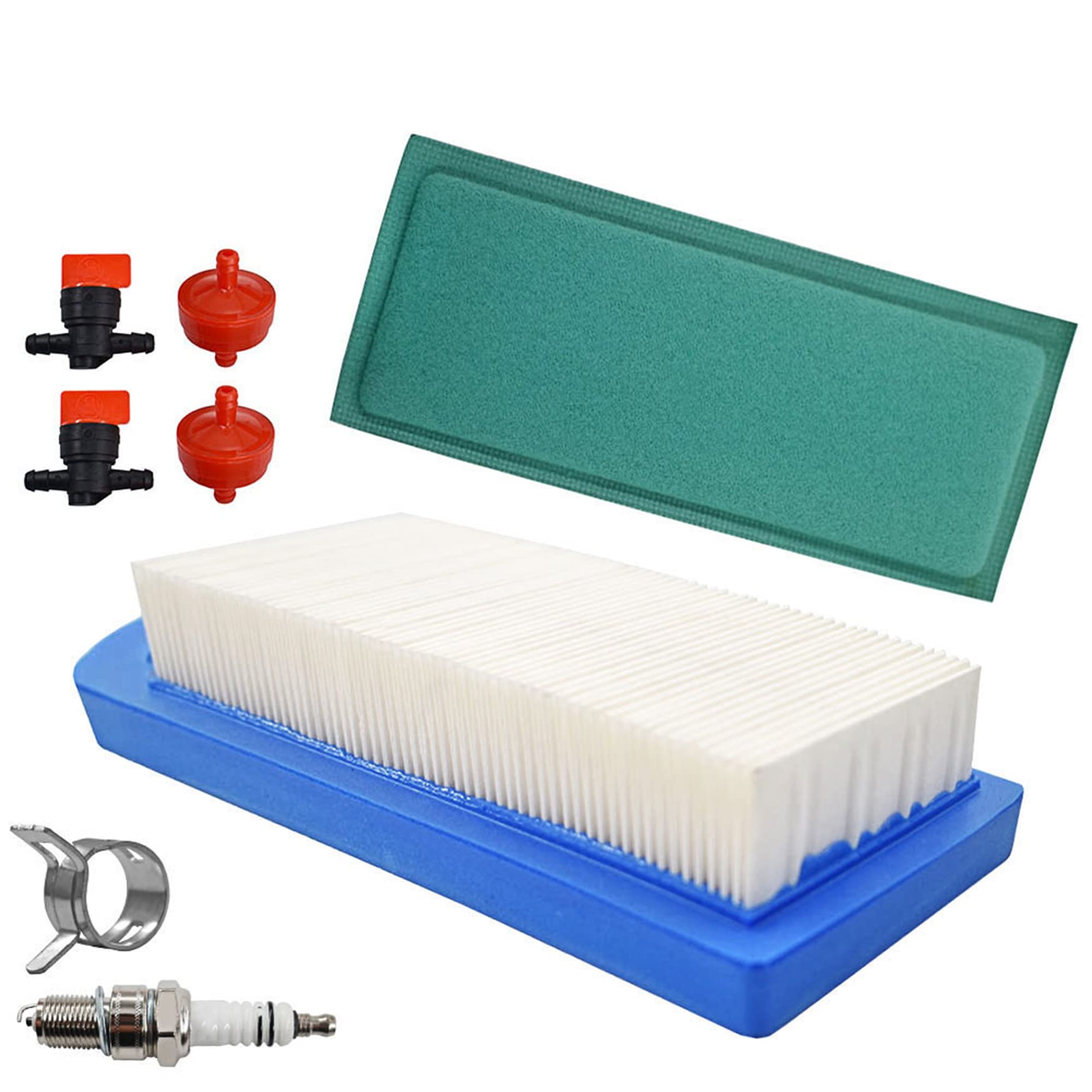 WFLNHB Air Filter Kit Replacement for 795115 794422 697634 697014 695547 697776 Replacement for Craftsman Lt2000 Lt1000 33425 15-18.5Hp