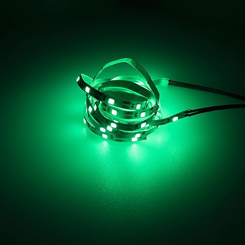 Miniatura 10 de DKKY Tira de luz LED de colores para RC de ala fija, avión volador, avión de ala voladora, avión AR, dron, modelo de auto, camión (azul)