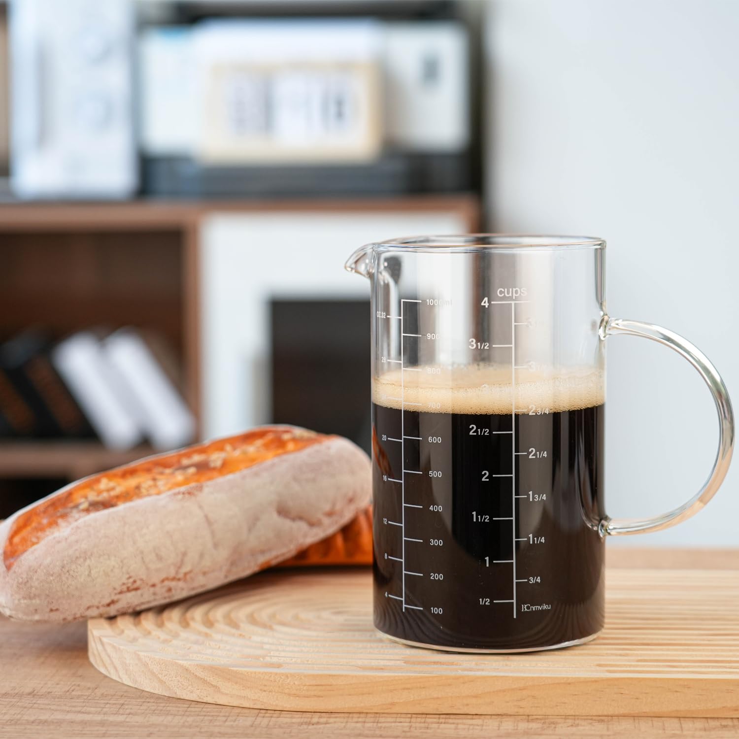 Amazon | 1000ml 計量カップ メートルグラス タンブラー グラス 家庭用 