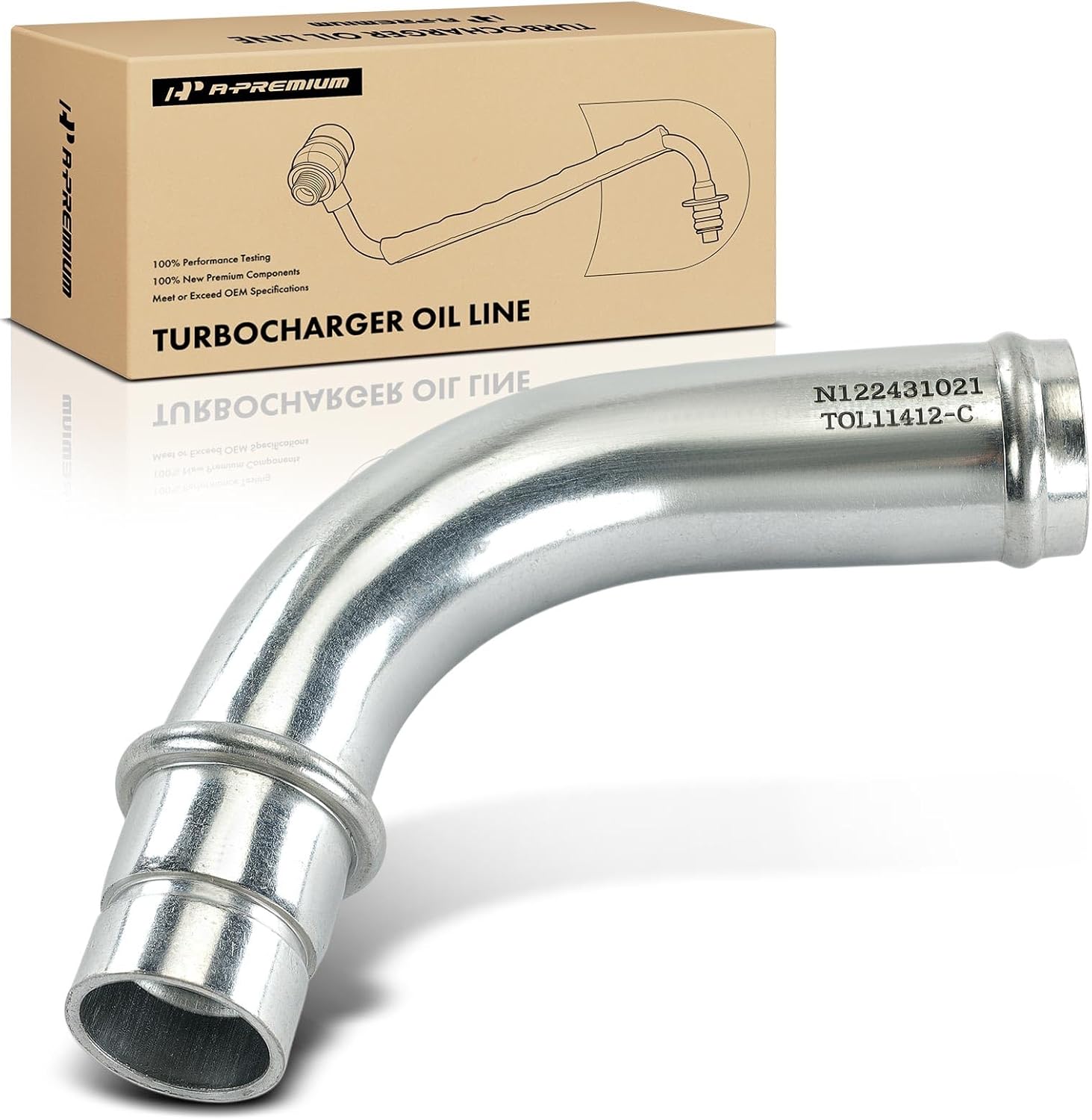 A-Premium Turbo Oil Drain Tube Compatible with Dodge Ram 2500, Ram 3500, 1998 1999 2000 2001 2002, 5.9L