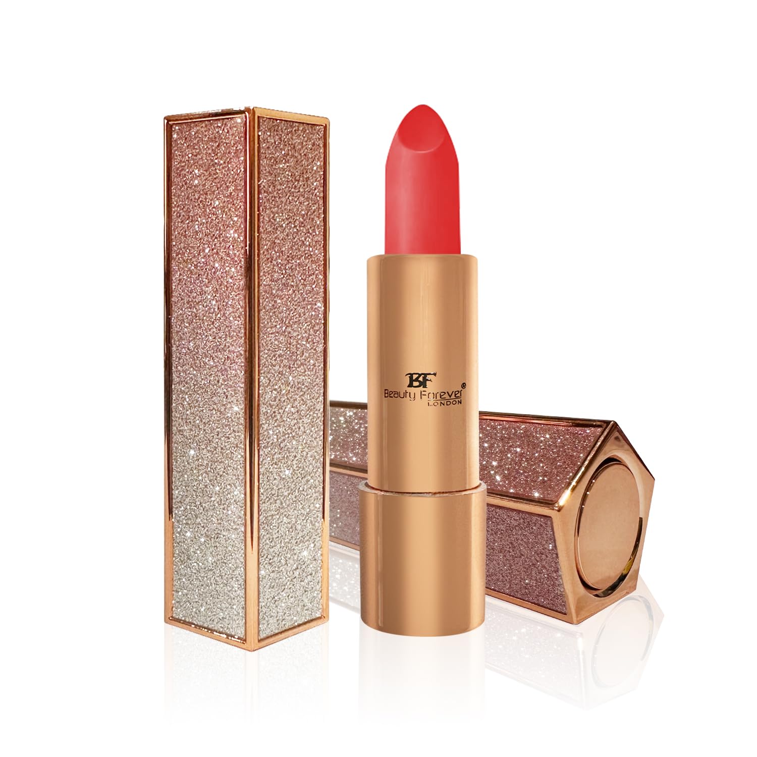 Beauty Forever Semi Matte Lipstick with Vitamin E, Plumping and Long Lasting, 3.6gms (586 Dirty Pink) - Image 2