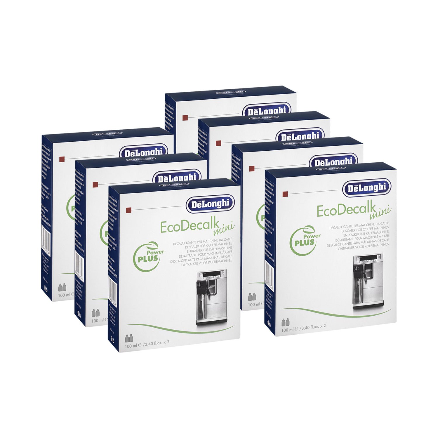 7 x DELONGHI EcoDecalk mini odkamieniacz (2 x 100 ml)