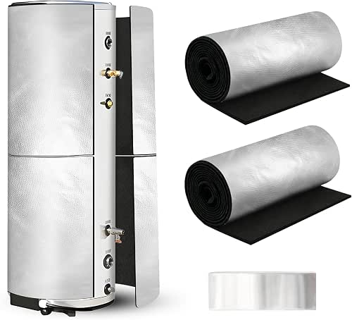 2Pcs Water Heater Insulation Blanket, Fits 40–80 Gallon Tanks