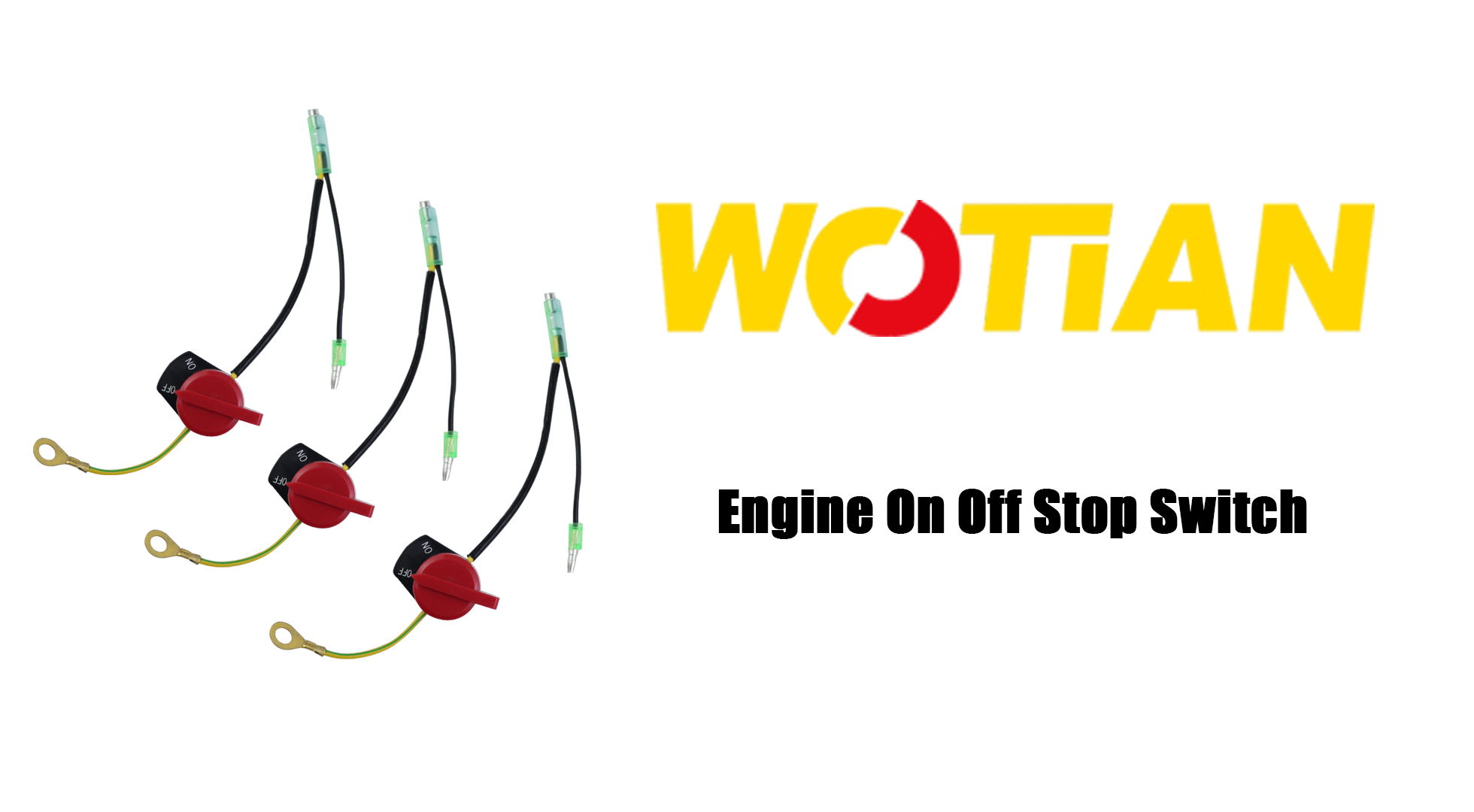 Image of WOTIAN 12pcs Engine On Off Stop Switch Compatible with Champion Predator Firman Honda and Clones GX160 GX200 GX240 GX270 GX340 GX390