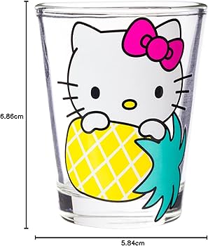 Amazon | ハローキティ ショットグラス4個セット1 | Silver
