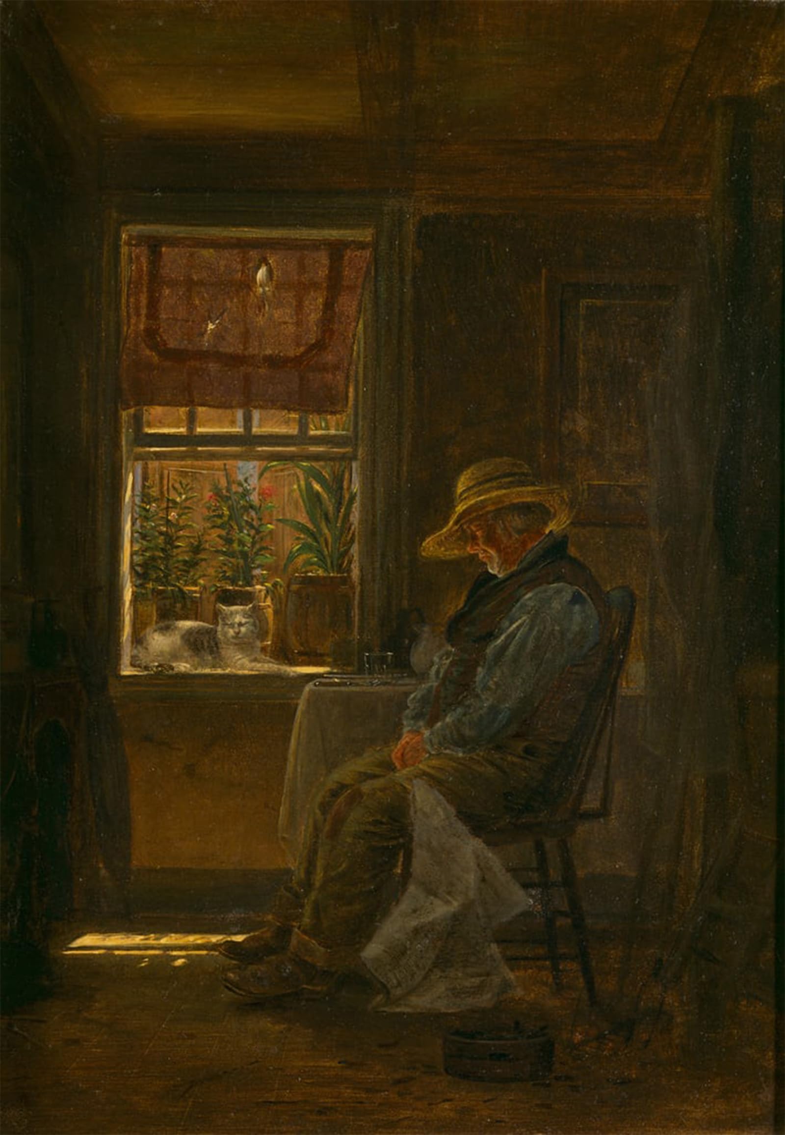 ARTXLXXBN Famous Painting Canvas Artwork Graffiti Print Forty Winks by Edward Lamson Henry Portrait Canvas Image for Home Decor 60x90cm
