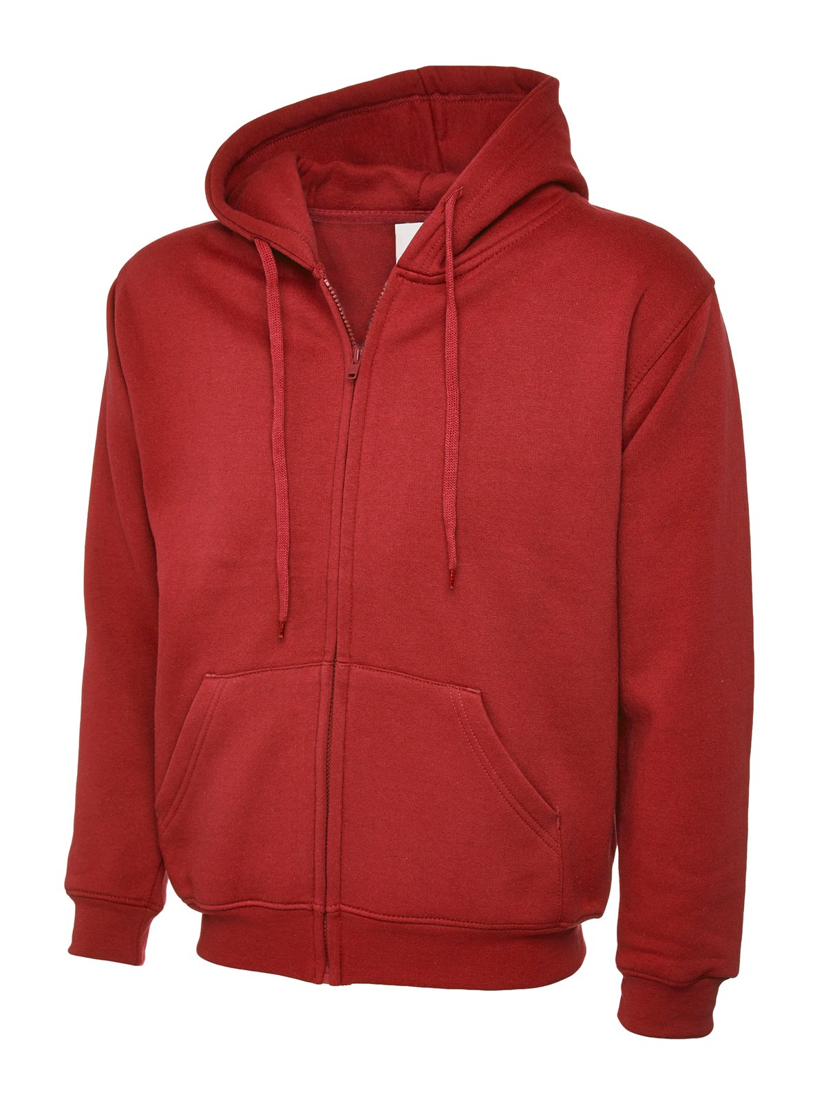 Uneek UC504 Adults Classic Full Zip Hoodie 300GSM Red M Colour: Red, S