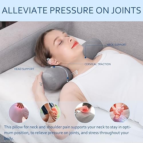 Miniatura 3 de Anti Cellulite Health - Almohada cervical para el cuello, cómodas y altamente resistentes, almohadas de cuello redondo para dormir, almohada de gran