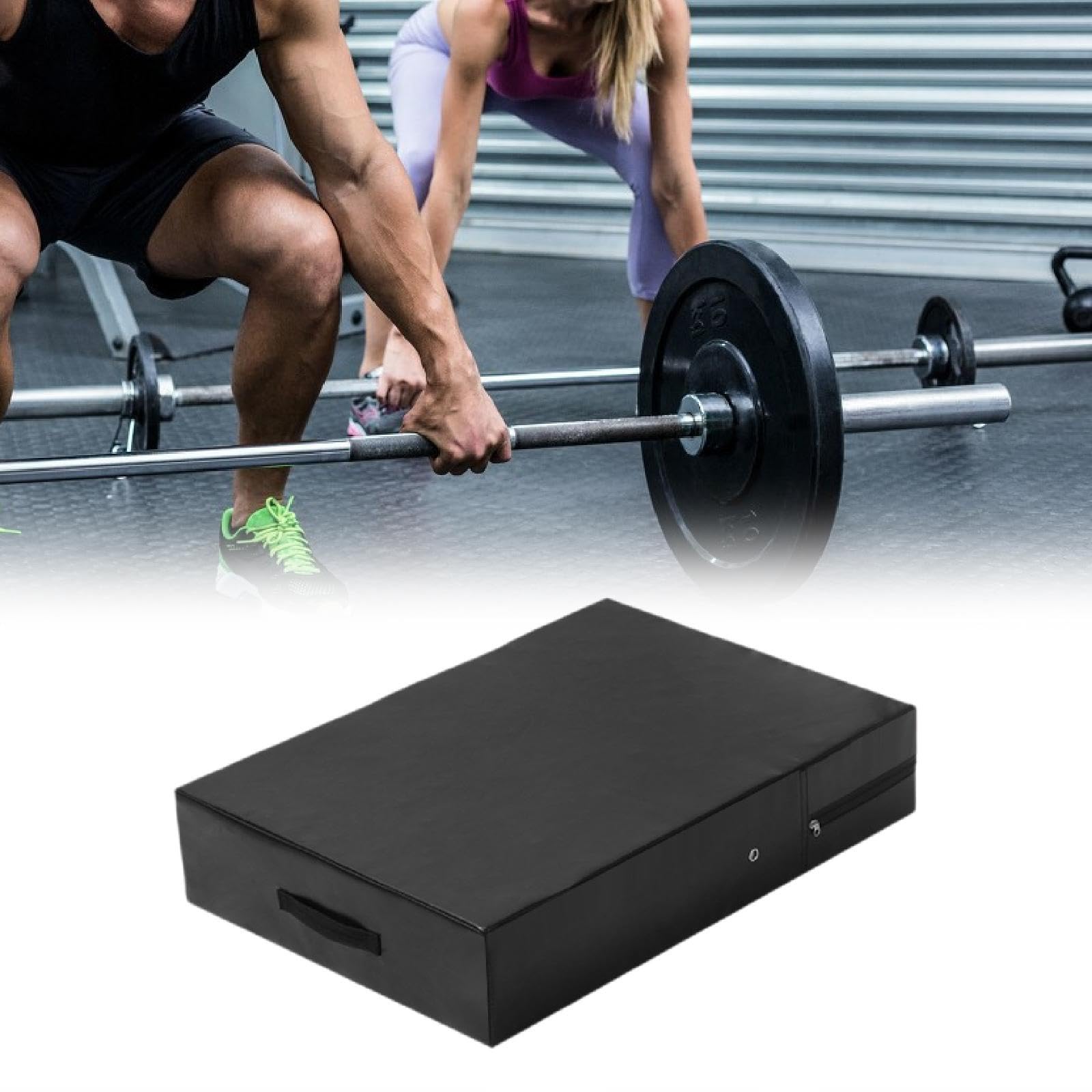 KESOTO Gewichtheben Drop Pad Gewichtlifting Crash Pad Fitness Geräuschreduzierende Matte Stoßdämpfende Polsterung für Barbell Bankdrücken Dumbbell Training F
