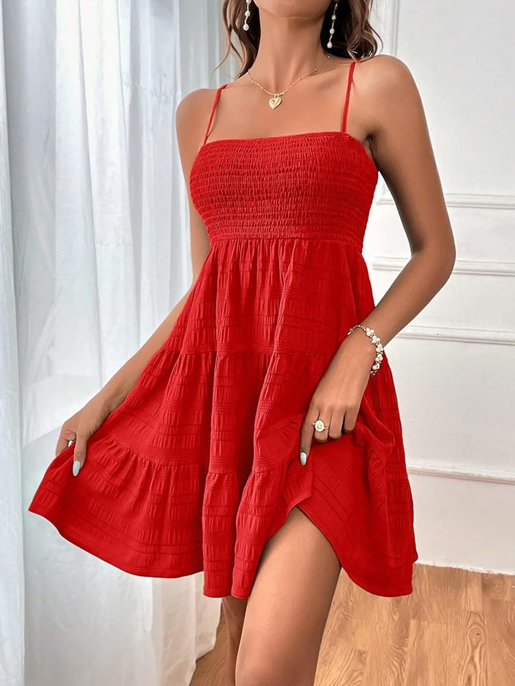 knee length dresses for ladies Tesla Cami Strap Asymmetrical Midi Dress Hot Pink– Selfie Leslie main image 0