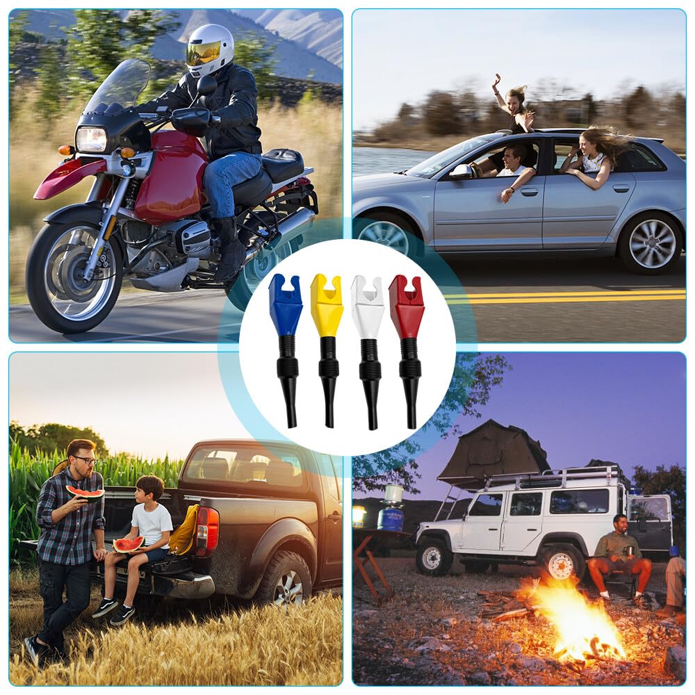 4 Imbuti Flessibili Per Benzina E Olio - Pieghevoli, Multiuso, 4 Colori