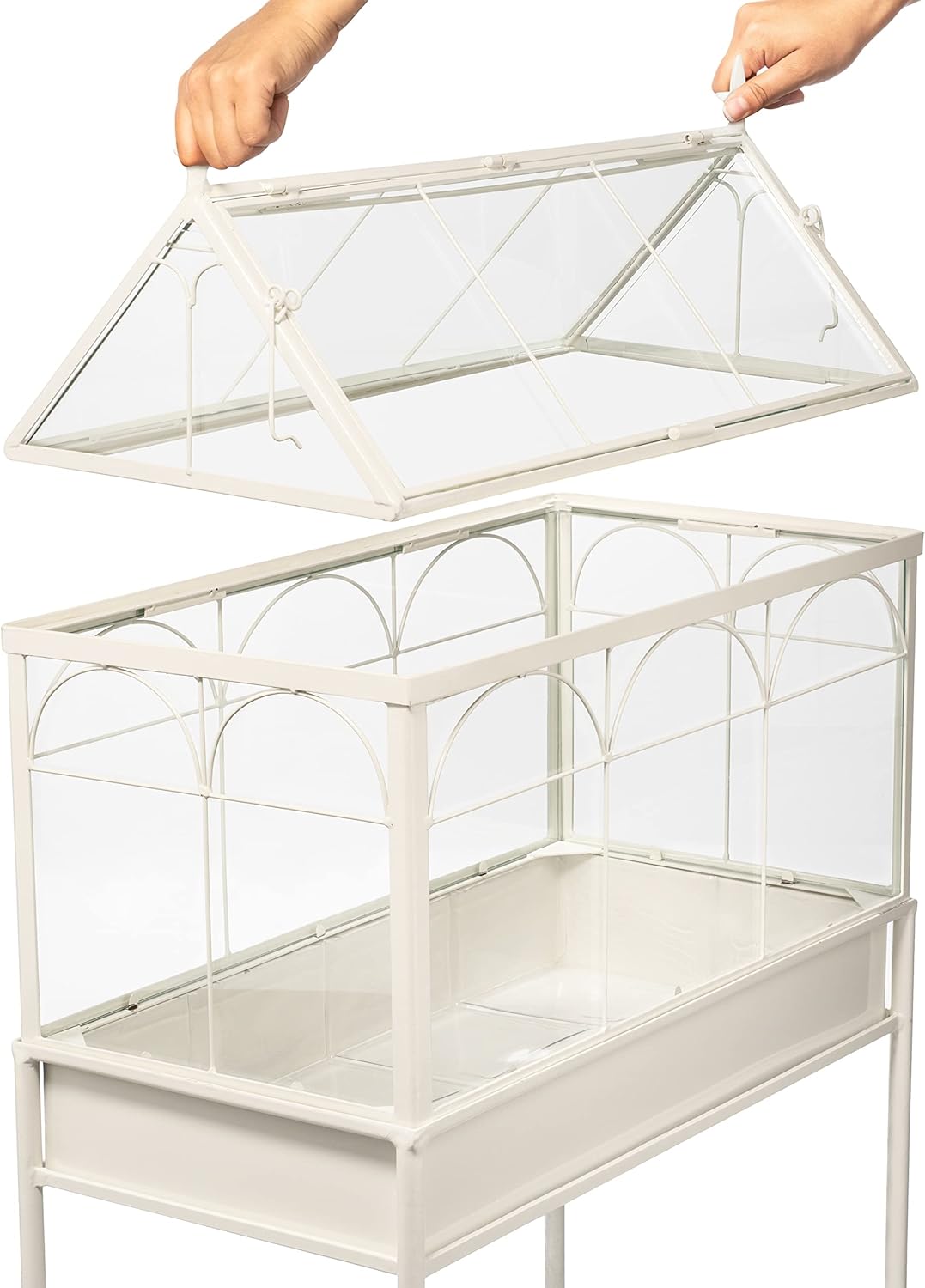 H Potter Terrarium Planter Freestanding Wardian Case (Large)