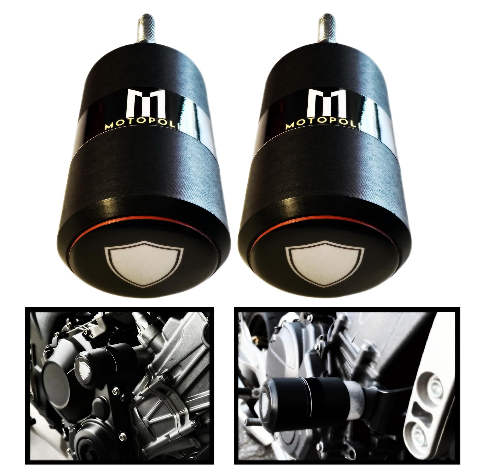 TAMPONI PARACARENA PARATELAIO CRASH PADS PROTEZIONE PER YAMAHA R6 YZF-R6 1998-2002