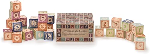 Uncle Goose Classic Lowercase ABC Blocks - Made in The USA