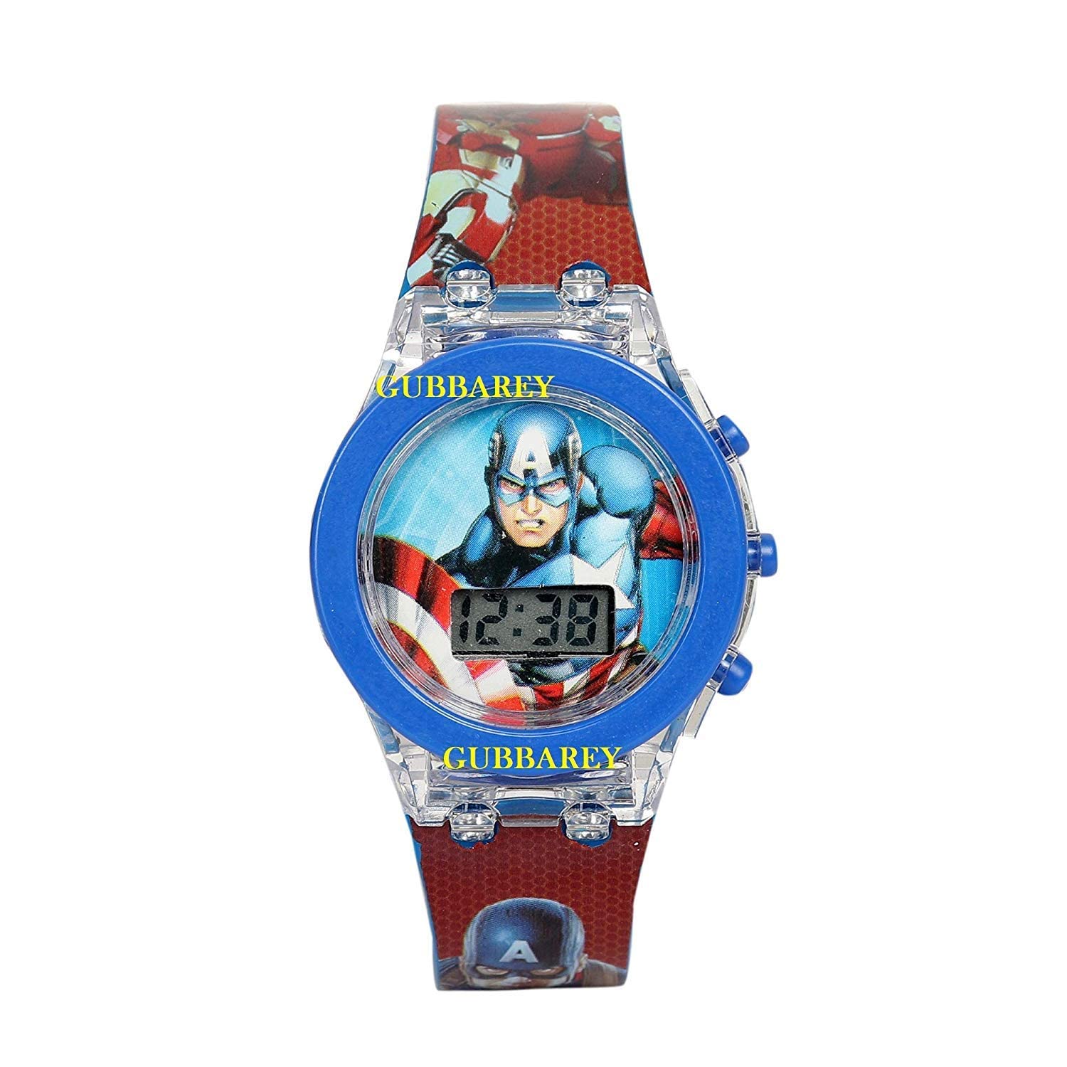 KushJay Avenger Captain America Glowing Light Digital Wrist Watch for Kids (B09NQBG8JR) Amazon Price History, Amazon Price Tracker