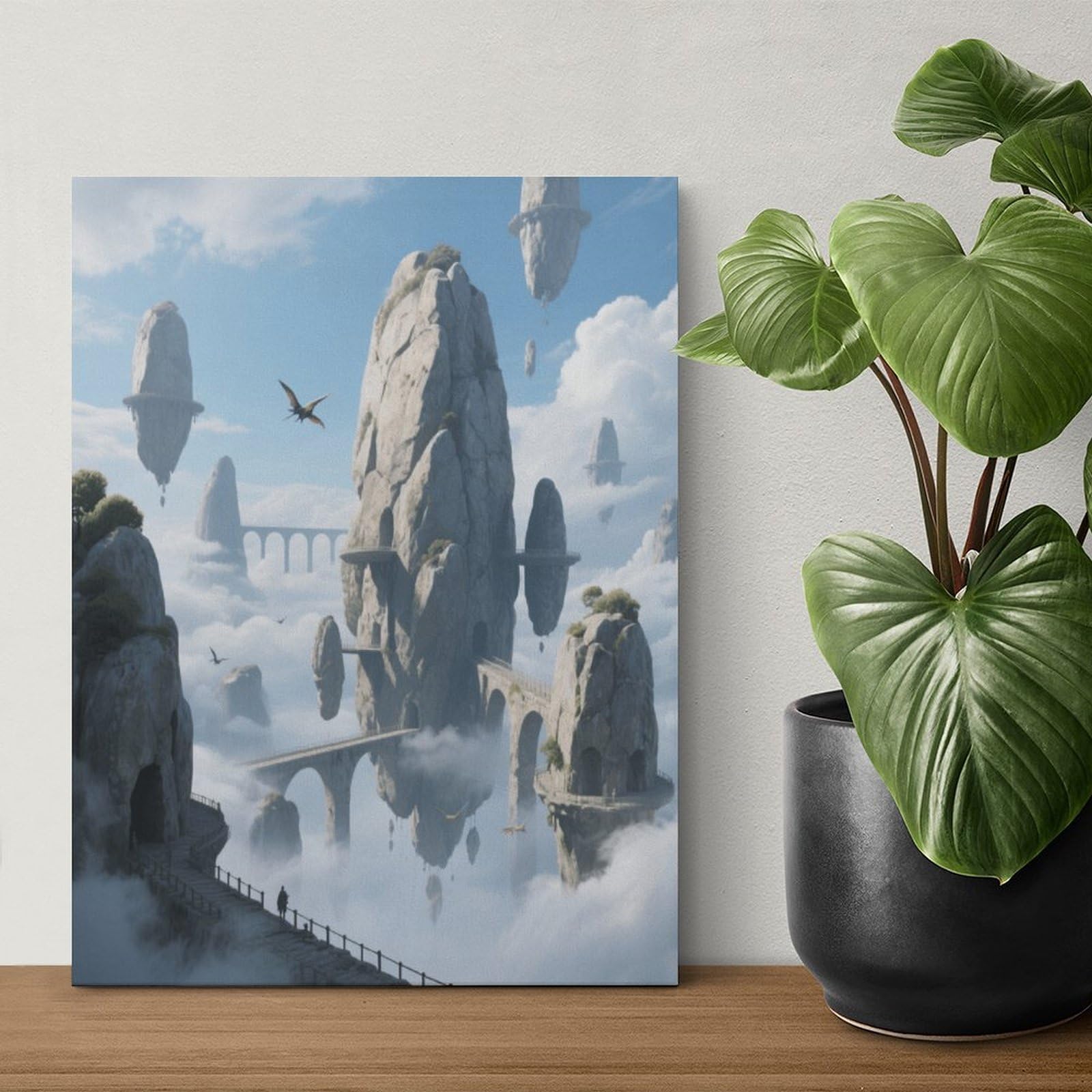 KOAYUBFC Sky Maze - Kit per dipingere con i numeri, per adulti principianti e adulti, kit su tela, pittura a olio acrilica, fai da te, con pennelli, regalo per la decorazione della parete della casa