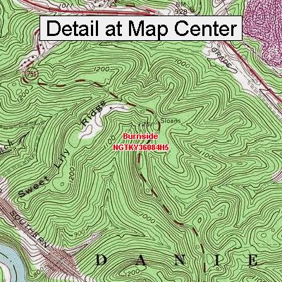 Amazon.com: USGS Topographic Quadrangle Map - Burnside, Kentucky ...