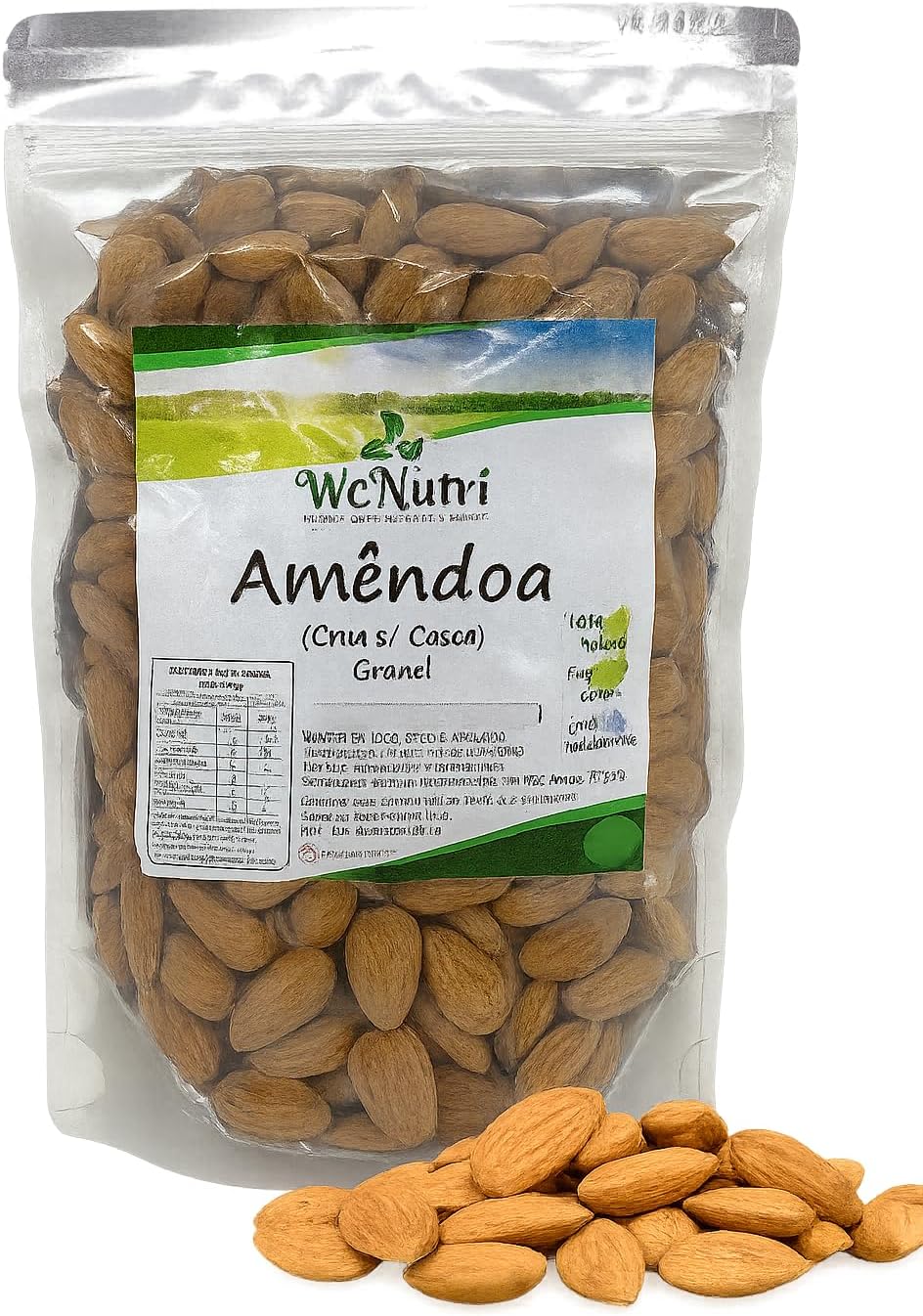 Amêndoa Crua Wenutri 250g Amêndoa Crua Wenutri 250g