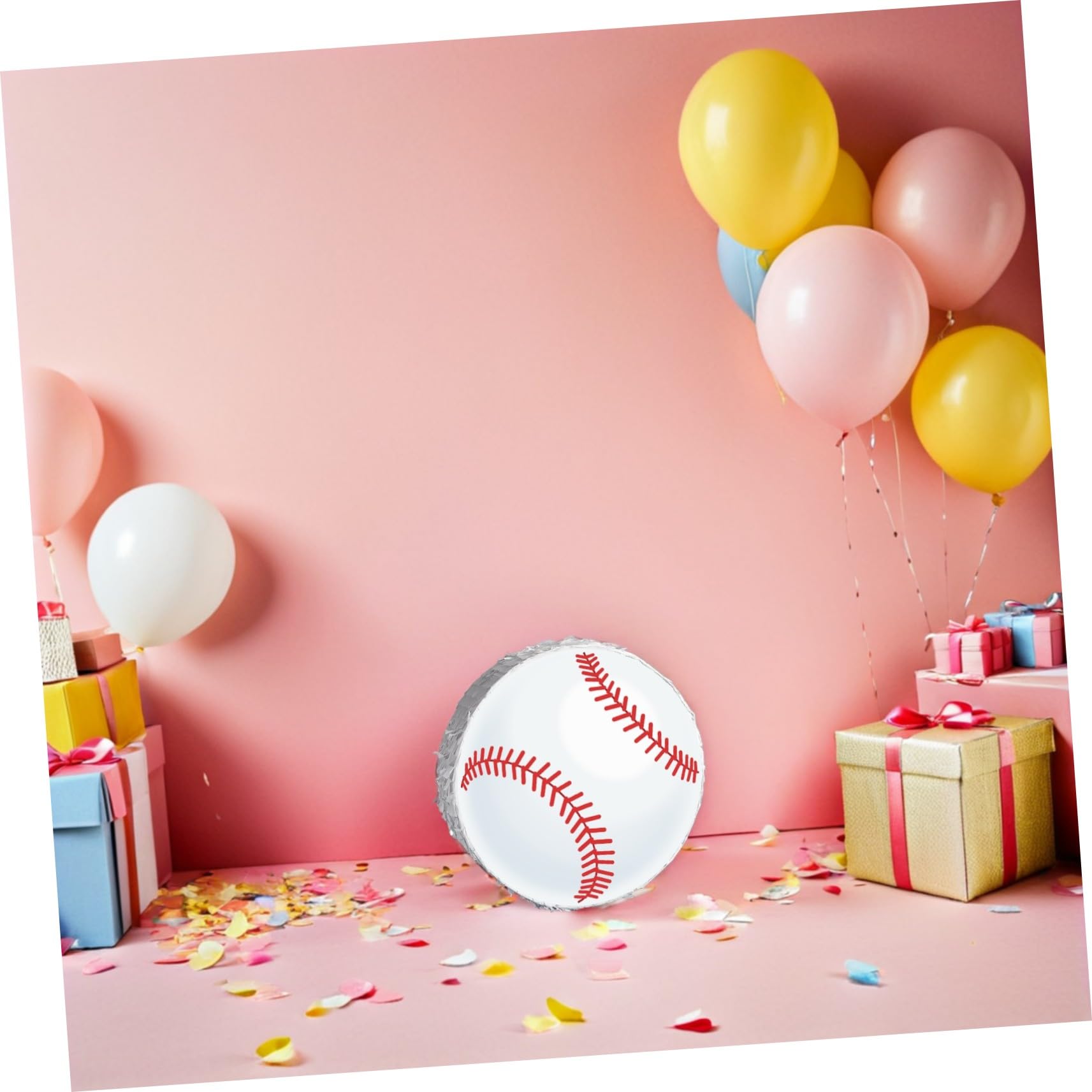 ibasenice Pinata de Béisbol Colgante para Decoración Divertida para Fiesta Infantil Temática Deportiva Suministros para Cumpleaños Niñas