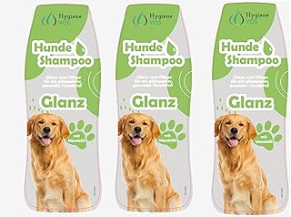 Hygiene VOS Hundeshampoo Glanz 3 x 300ml Glanzpflege mit Mandelöl für alle Hunde und Fellarten. Gute Kämmbarkeit product image