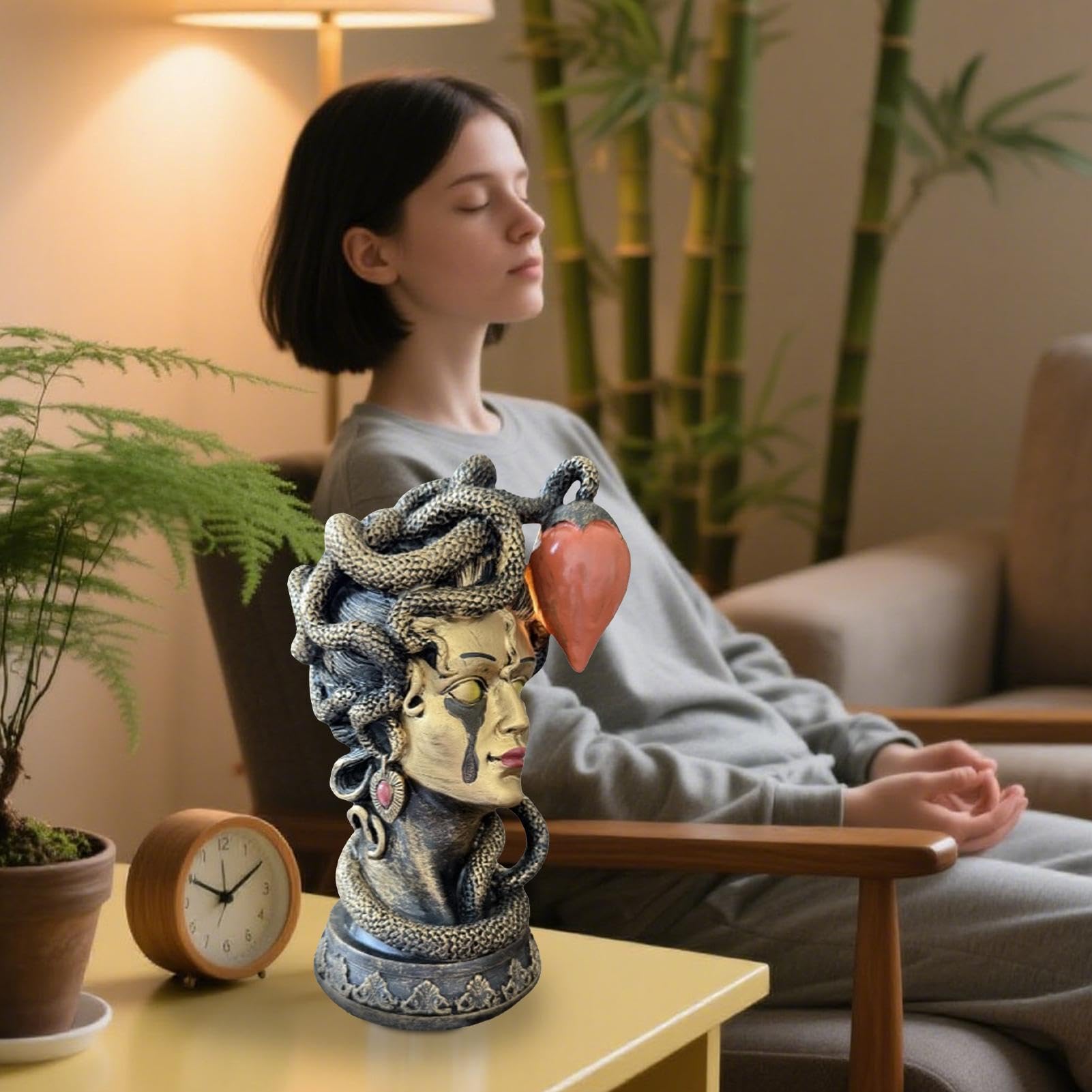 Lampe de Table, Lampe de Table Buste, Gothique Mythique