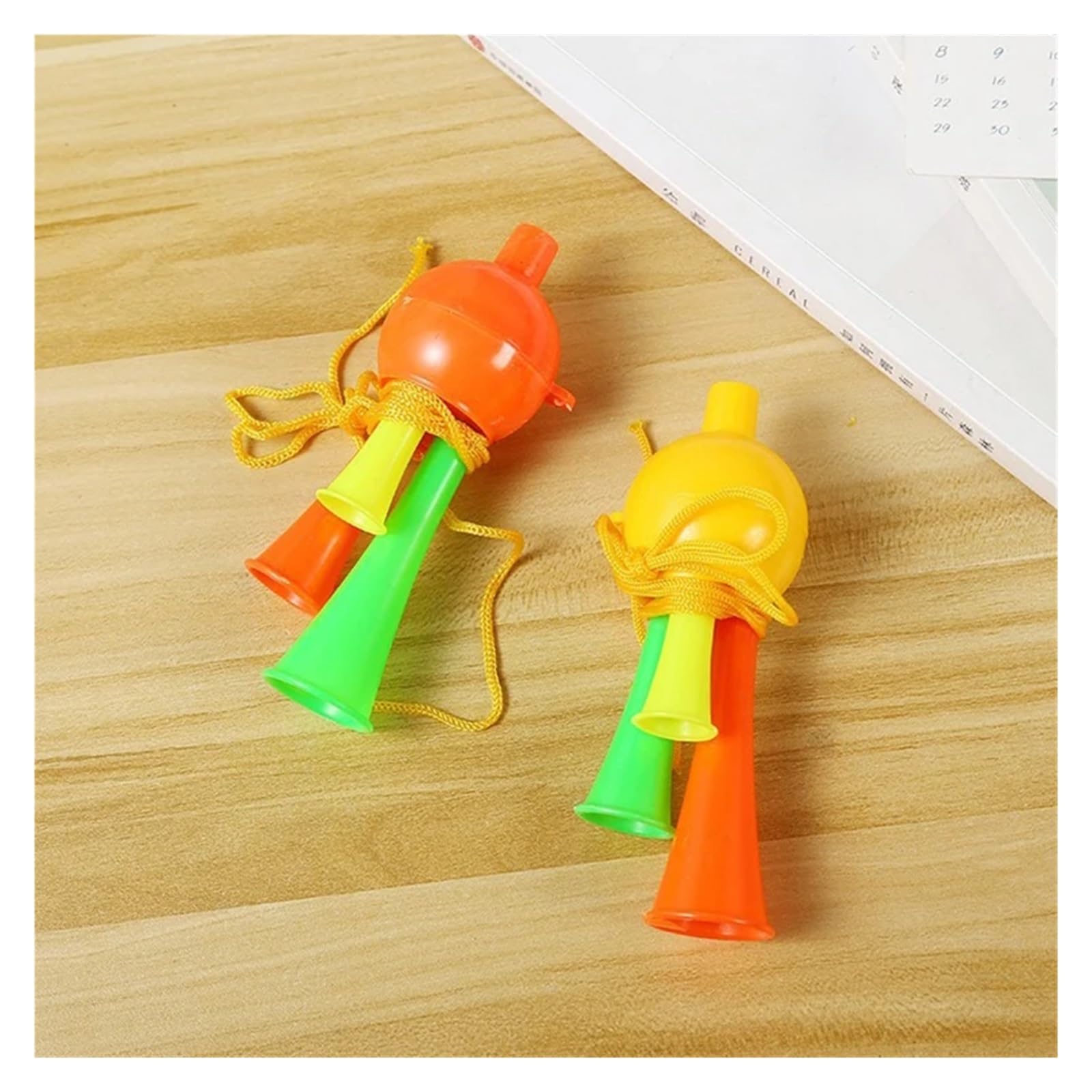 Vuvuzela Cornet De Stade Pour Fans De Foot – 27,5 Cm – Diamètre 8,3 Cm – Couleur Aléatoire – Ambiance Et Encouragements